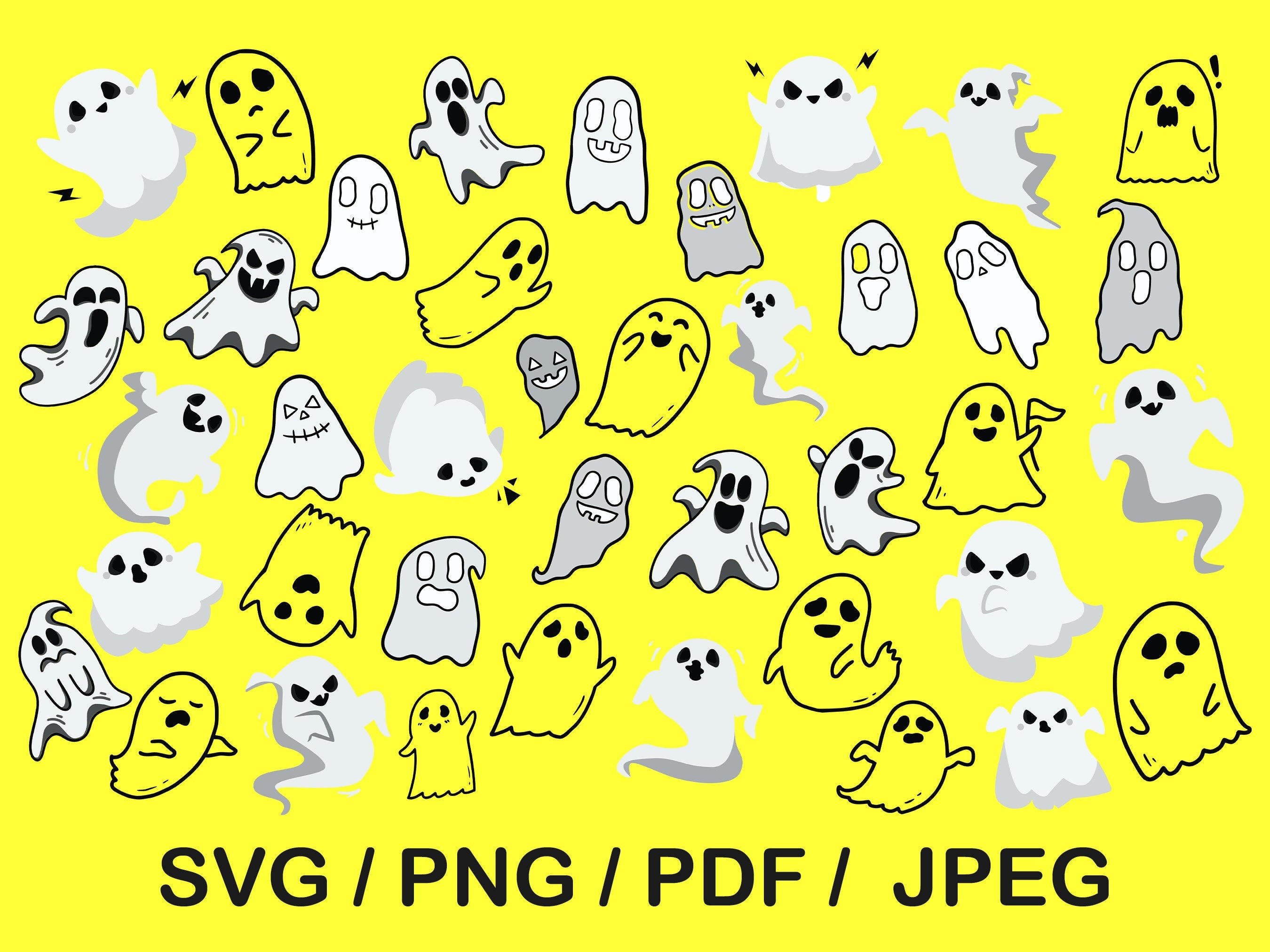 Halloween Character Svg, horror design bundle, horror clipart, horror cute character, cute horror svg, png character, ghost face svg, ghost
