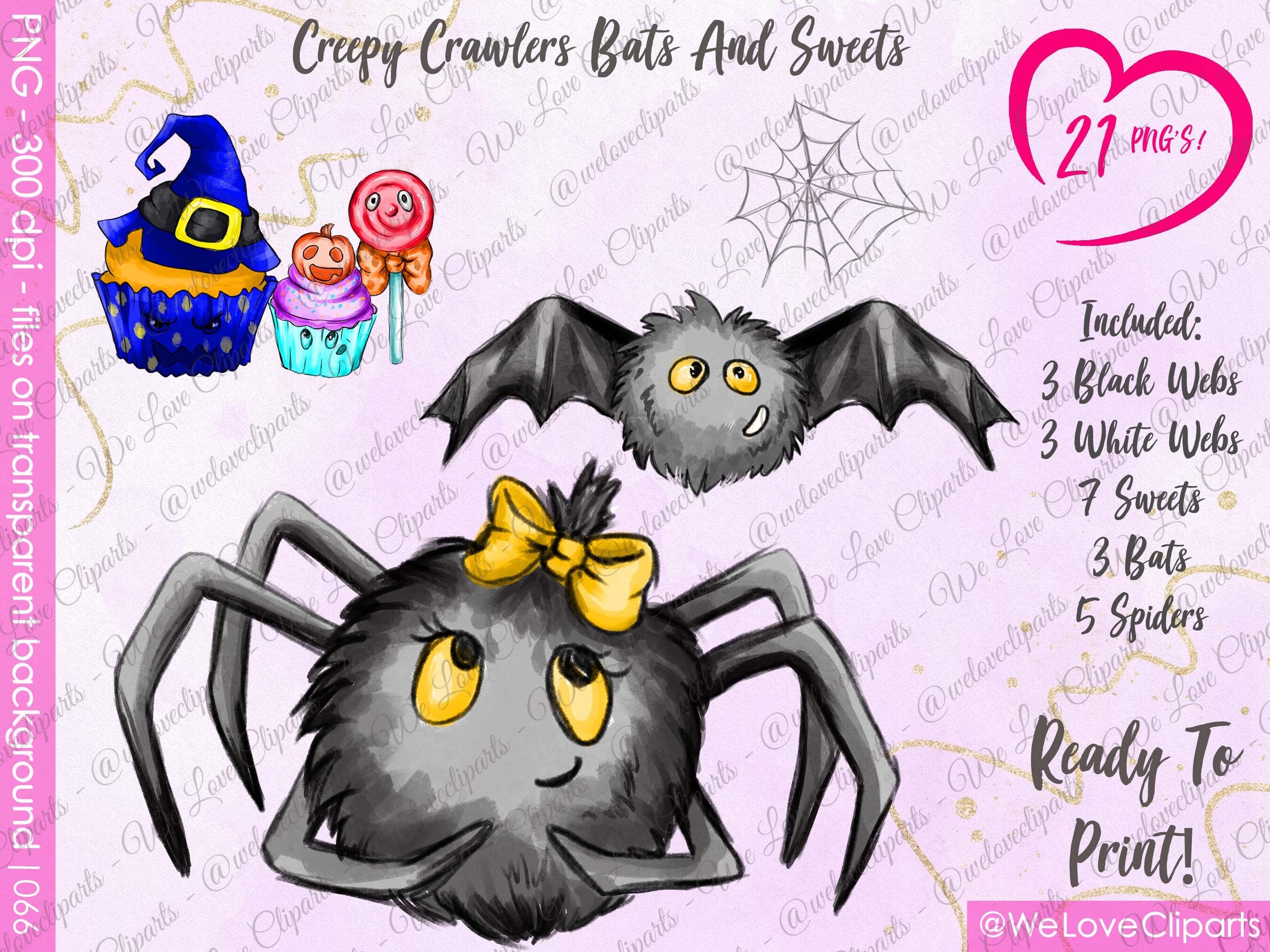 Horror SVG: Creepy crawlers, Spider SVG for invitations and Spooky SVG