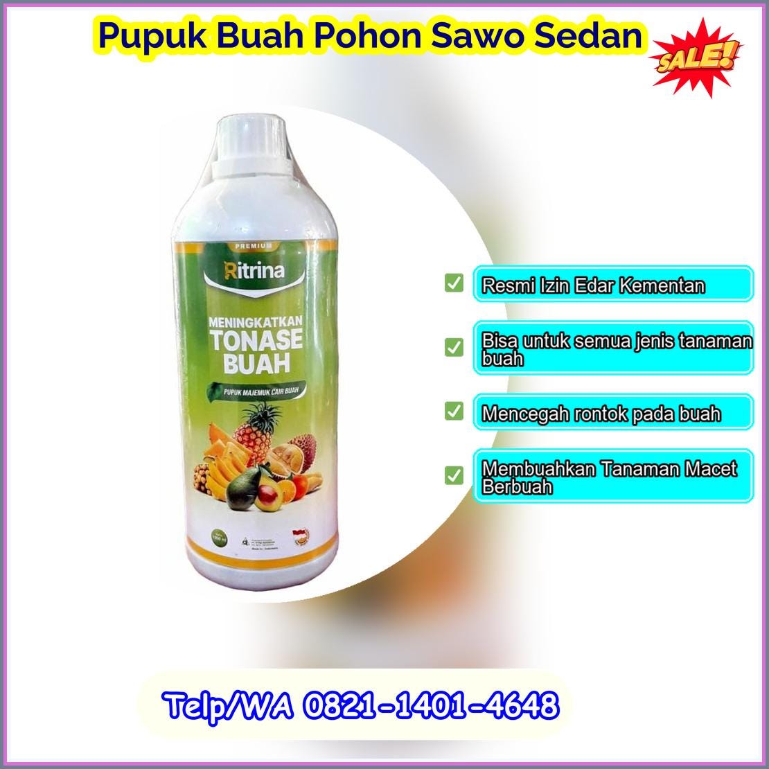 Pabrik Pupuk Buah Pohon Sawo Sedan Terdaftar Izin Edar Resmi Dinas Pertanian