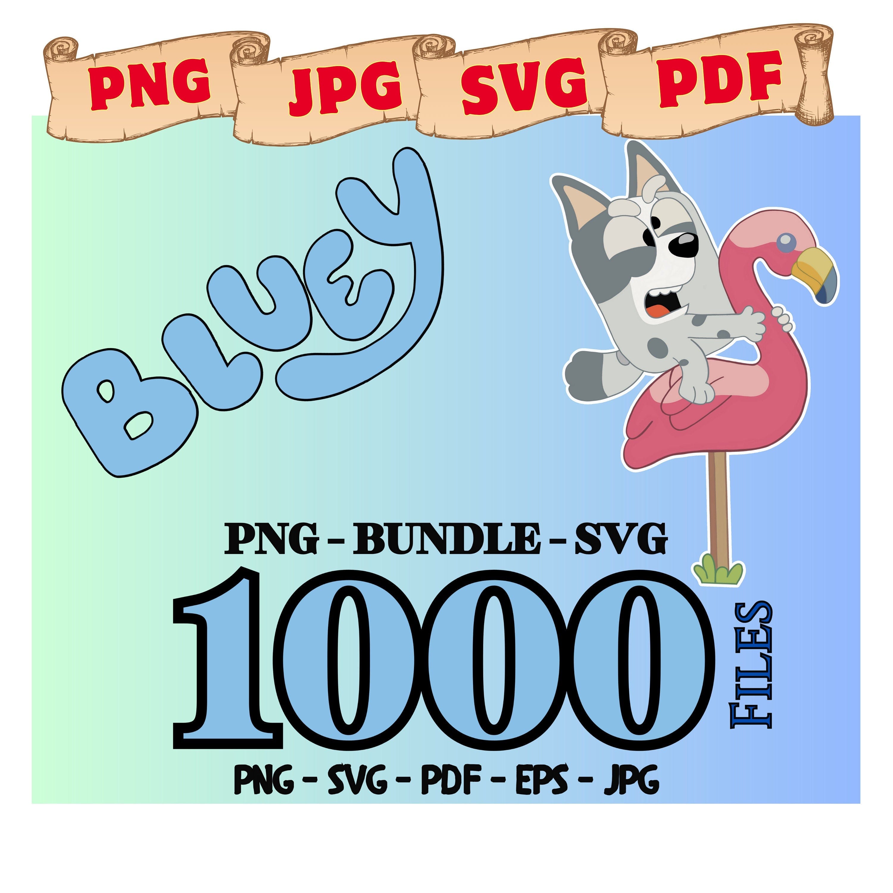 Bluey MEGA Bundle, Bluey Cut Files for Cricut, Bluey Layered Svg, Bluey Birthday Svg png