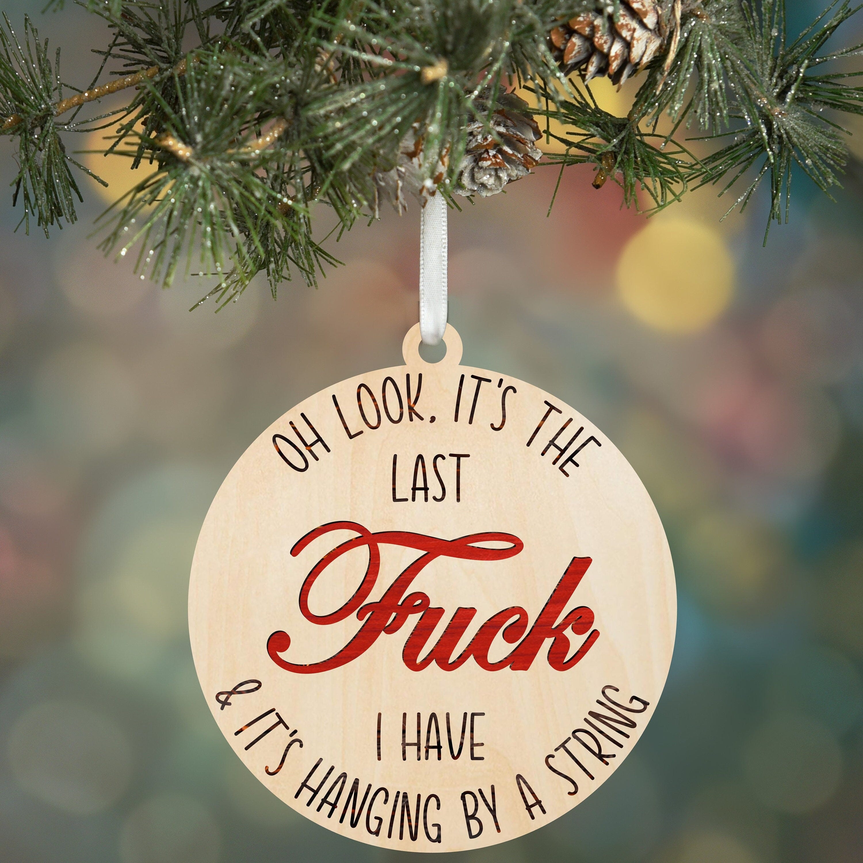 Ornament SVG Christmas SVG Fuck SVG - Oh look, it