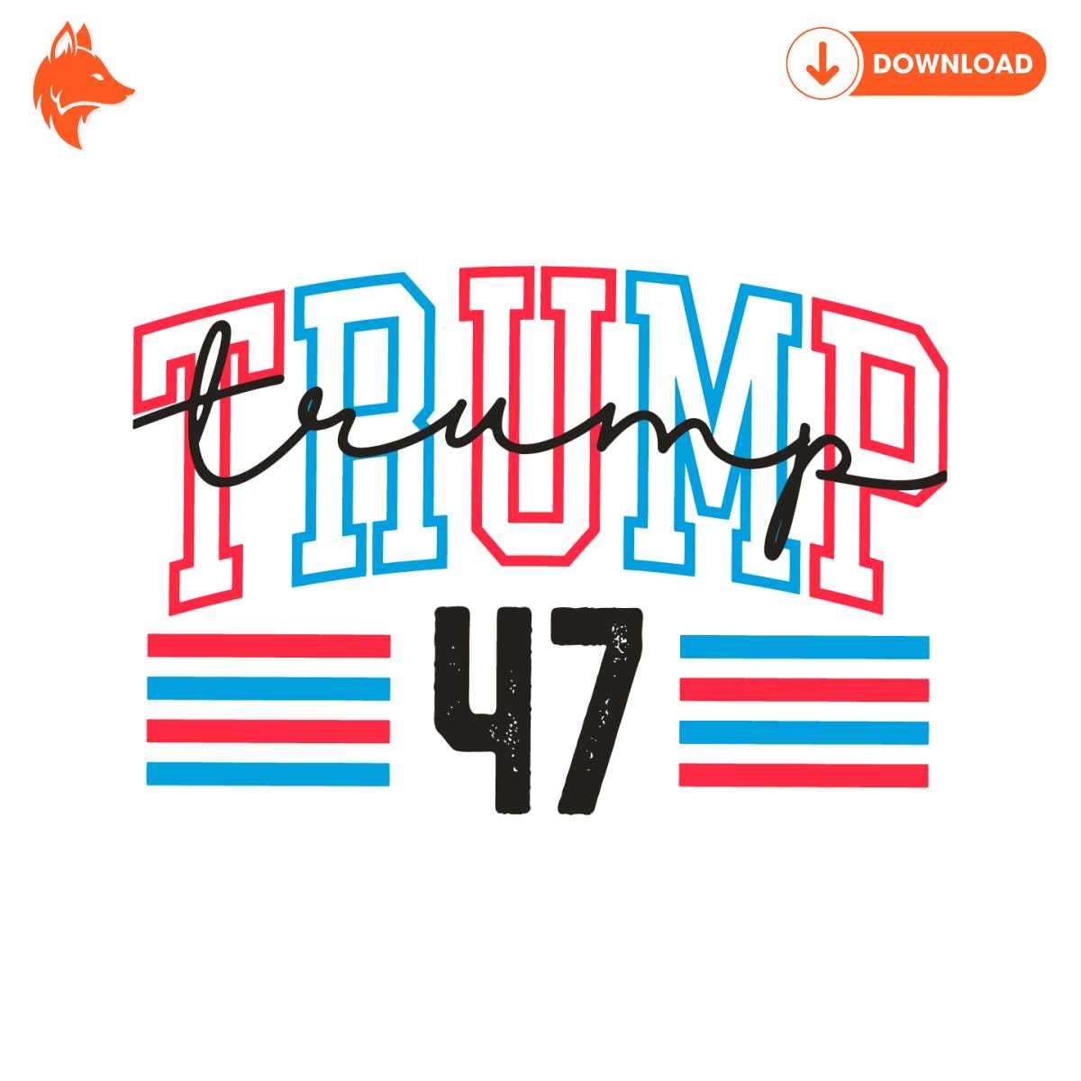 Free Political Trump 47 Presidential Election SVG