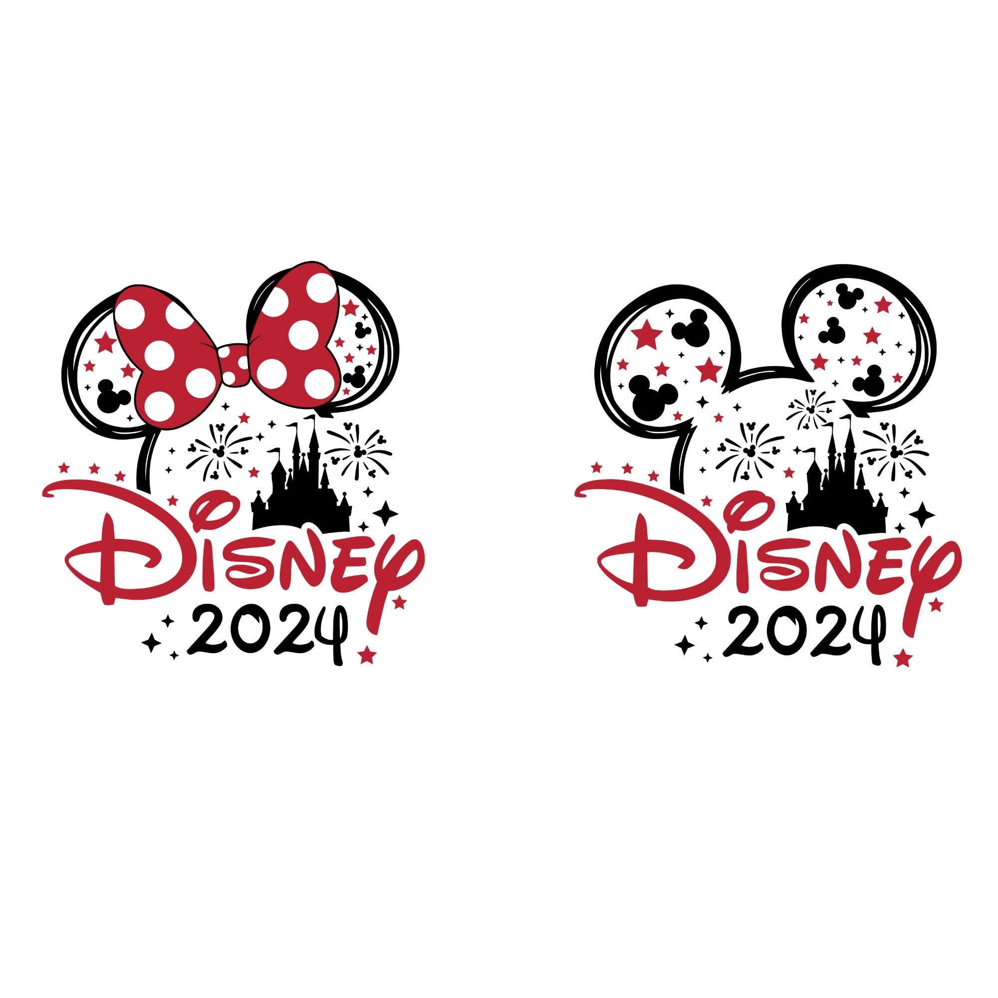 2024 Vacation Castle Mouse, Head Bow Svg Png, Family Vacation Trip Svg, Cricut, Silhouette, Customized Trip Svg, Cut File, Sublimation, png