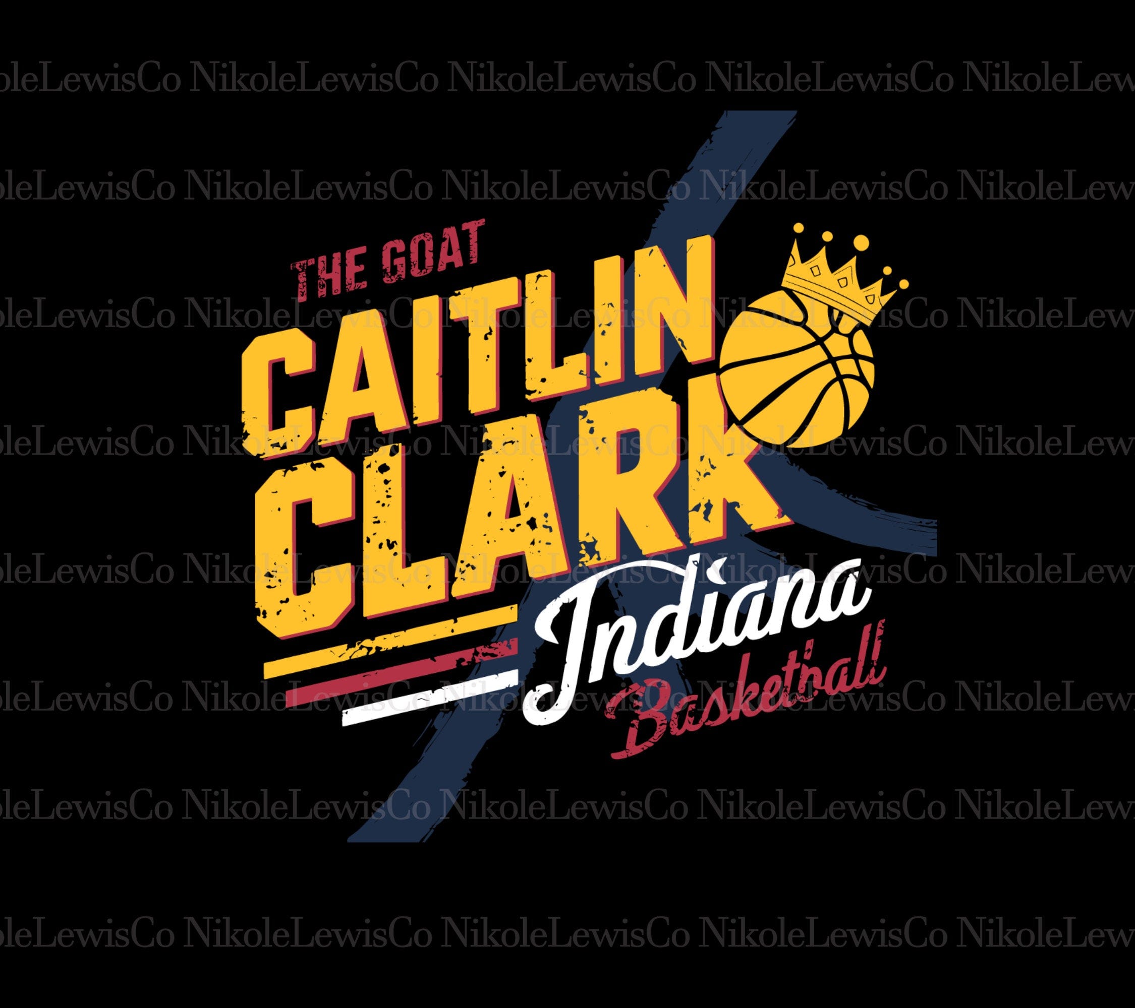 The GOAT Crown Caitlin Clark Indiana Basketball Svg Digtital Download