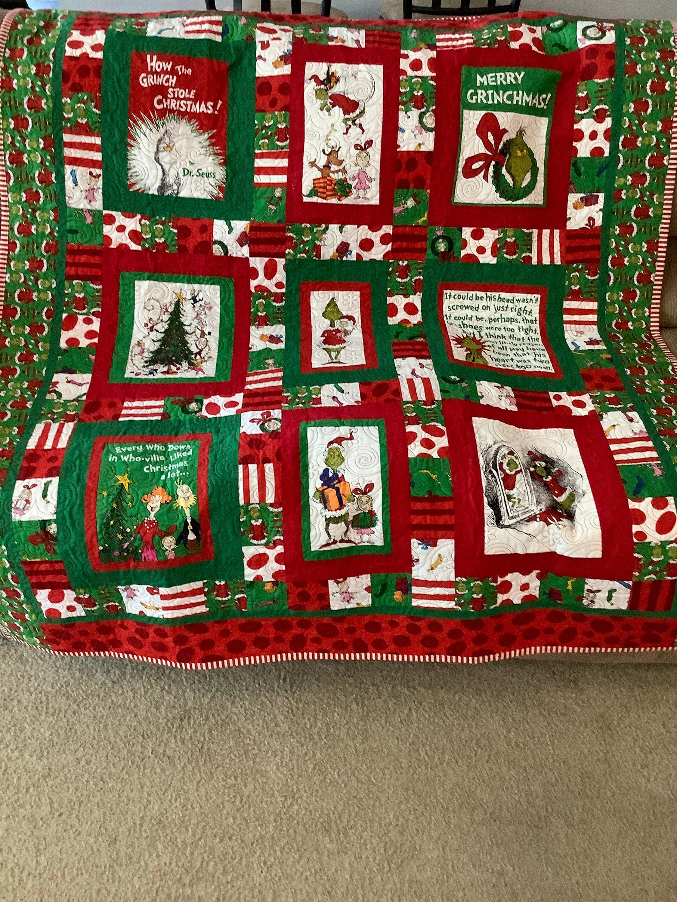 Grinch quilt