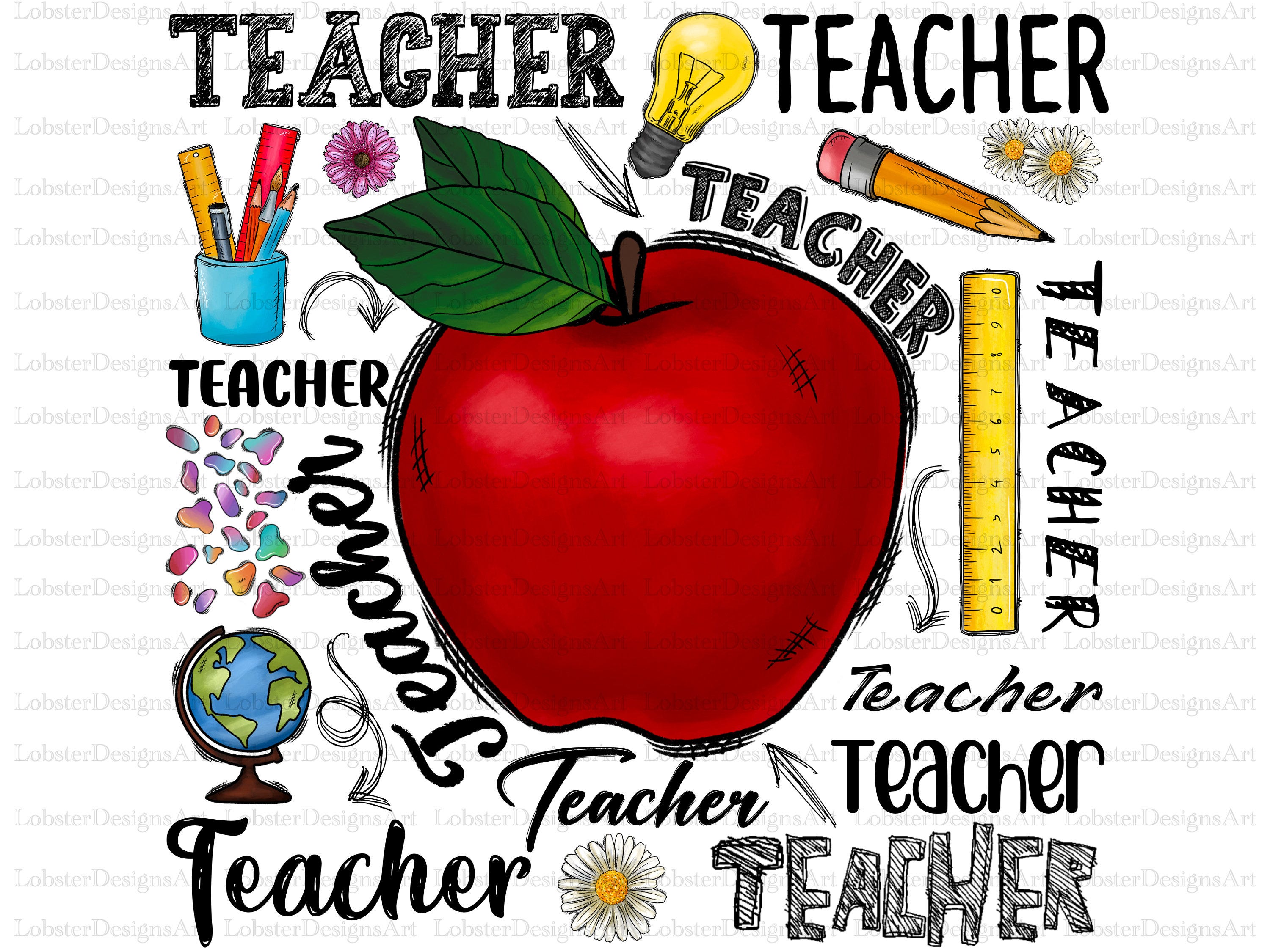 Teacher Design Png File, Western, Teacher Png, Apple Png, School Png, Pencil png, Teacher png, School,Digital Download,Sublimation Design