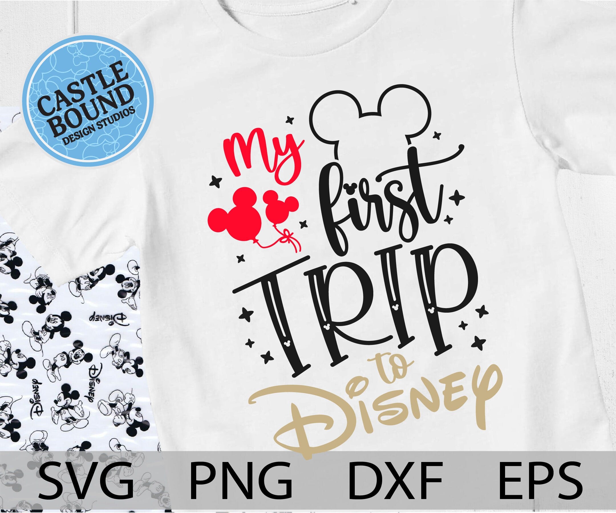 My first disneyland trip SVG, My first trip, Mickey first trip, family first trip, mouse castle, mouse ears, family trip, cut files, iron on