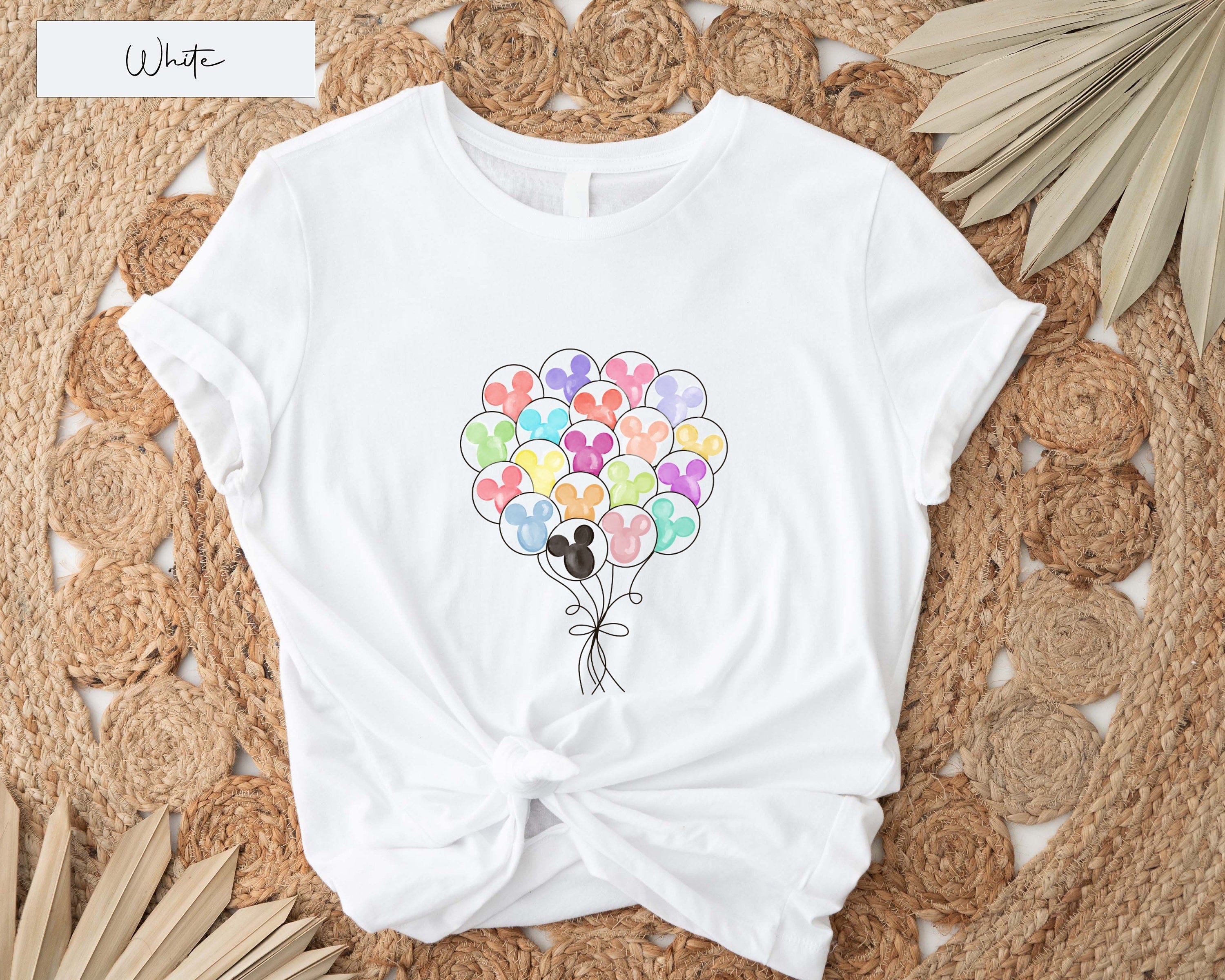 Disney Balloon Shirt, Mickey Balloon Shirt, Happiest Place on Earth Shirt, Disneyland Shirt, Disney World Shirt, Family Disney Shirt