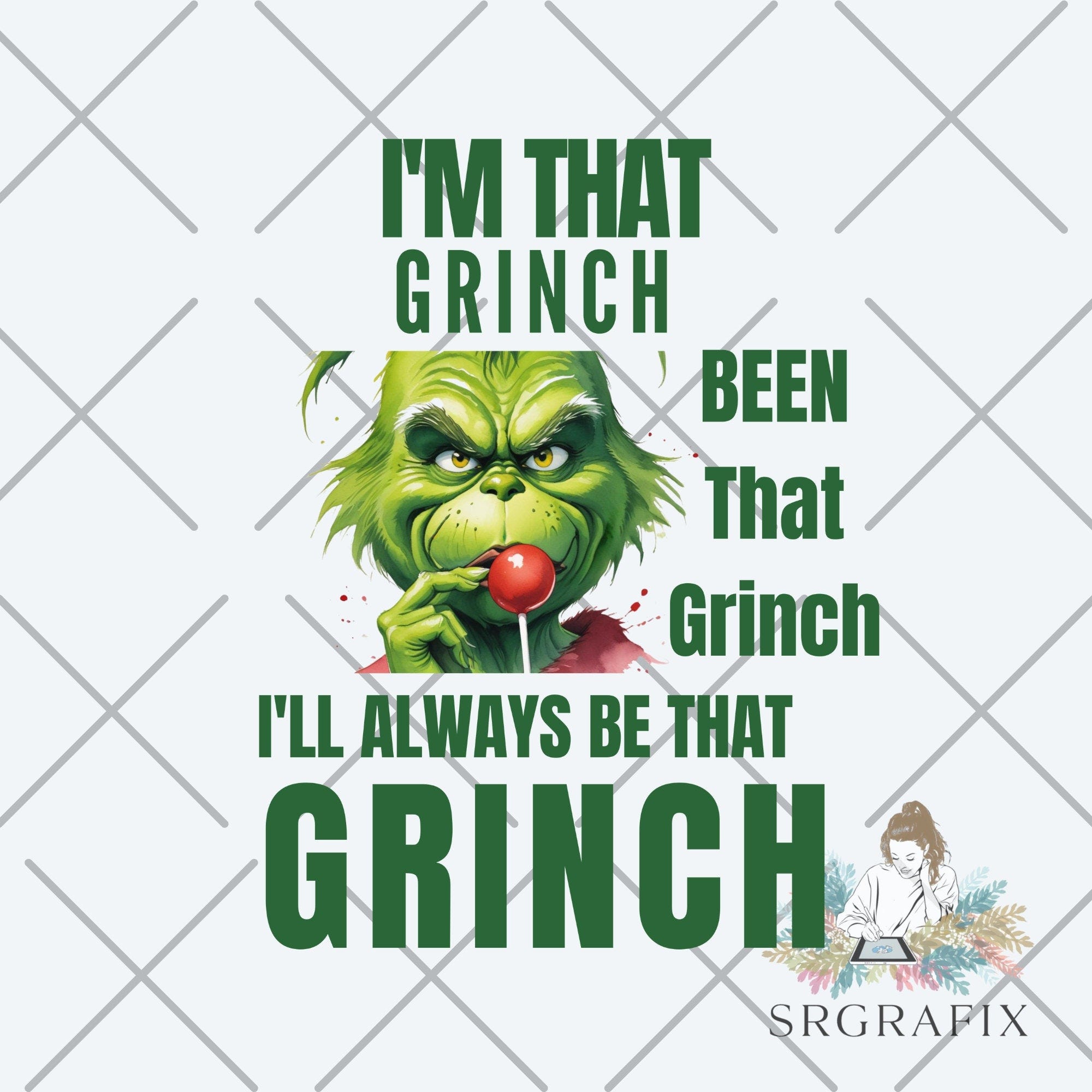 Funny Grinch Digital Download PNG | I