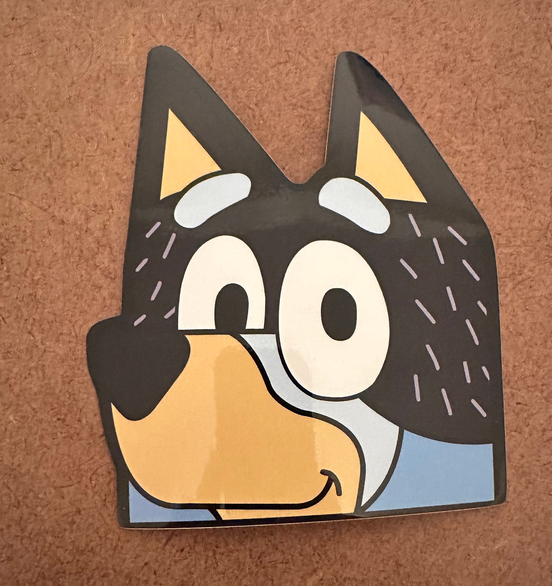Blue bandit dad dog peeker| family peeker stickers| funny decal| truck decals| car window sticker decal| blue dog stickers