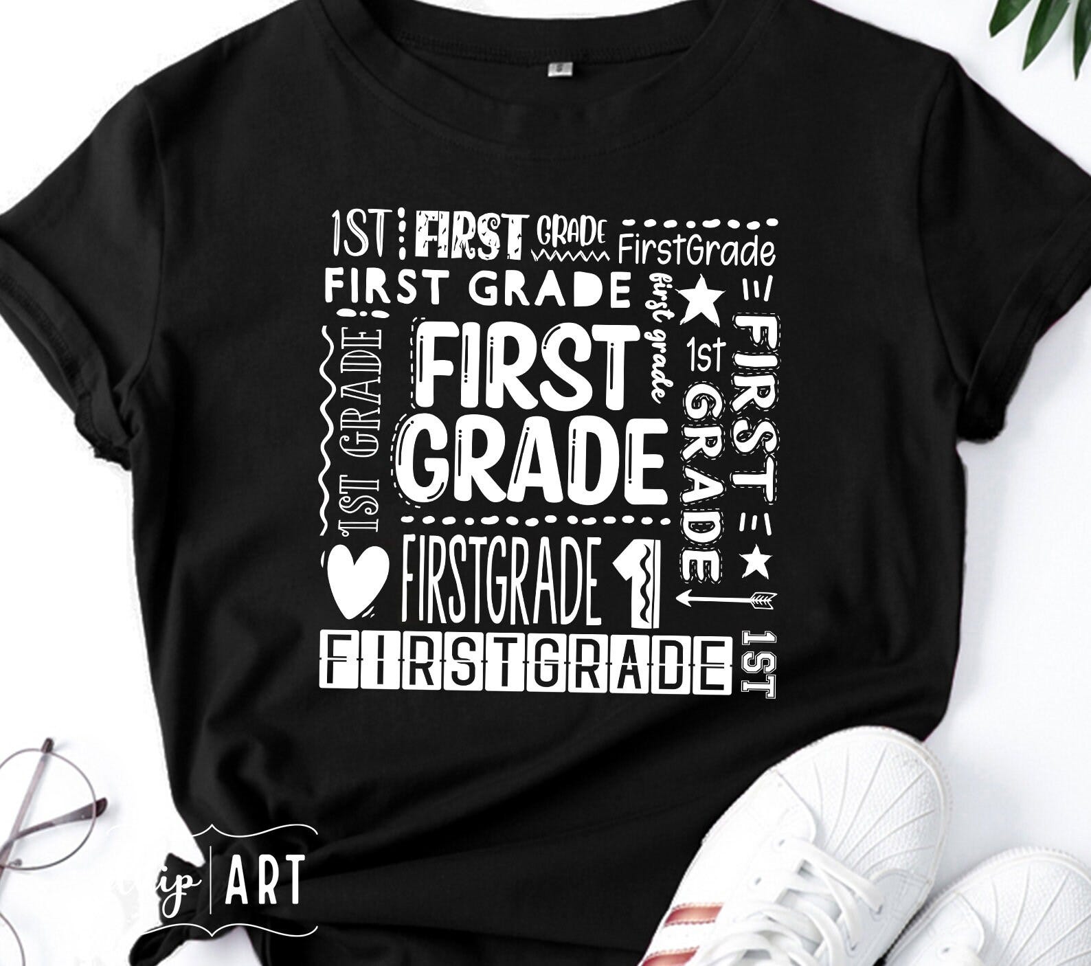 First Grade Typography SVG,First Grade SVG,Back To School svg,School Shirt svg, Cricut,First Day of School svg,1st Grade Teacher,Teacher svg