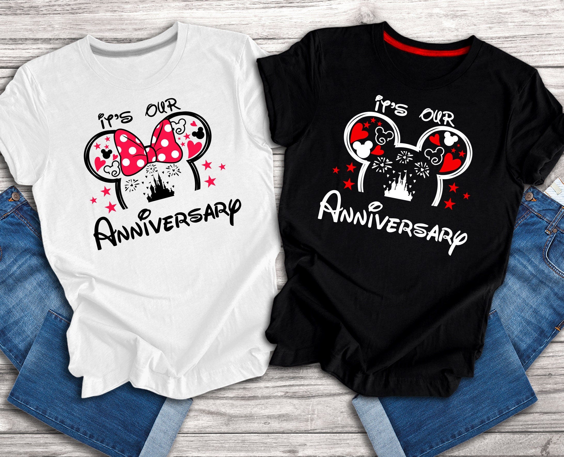 Disney Anniversary Shirt, Disney Couples Shirt, Woman Disney Shirt, Disneyworld Trip Shirt, Anniversary Gift Shirt