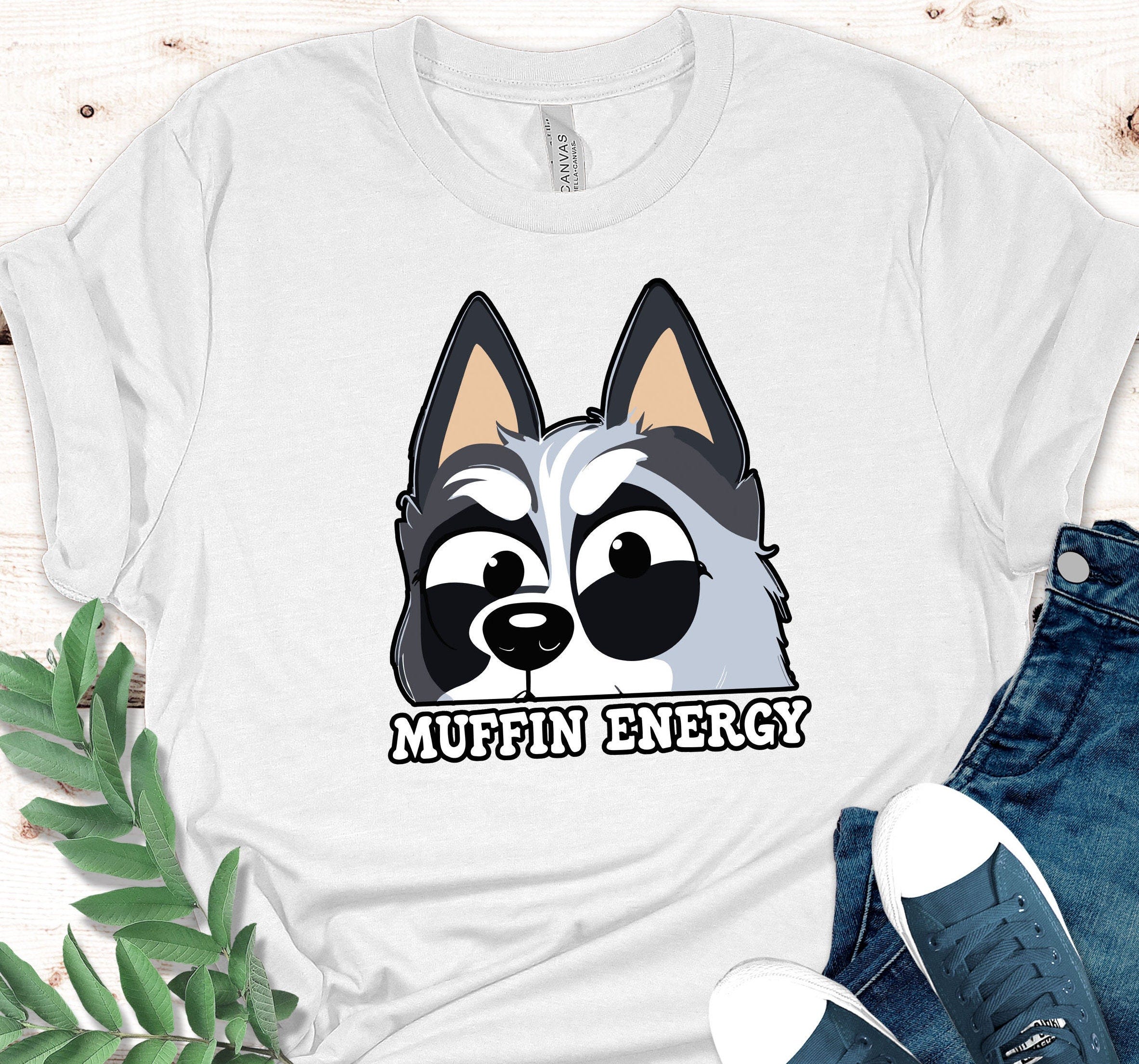 Muffin Emotions Shirt, Muffin Heeler Shirt, Muffin Energy Shirt, Muffin Bluey Gift,Muffin Tee, Muffin Birthday Bluye Cartoon,