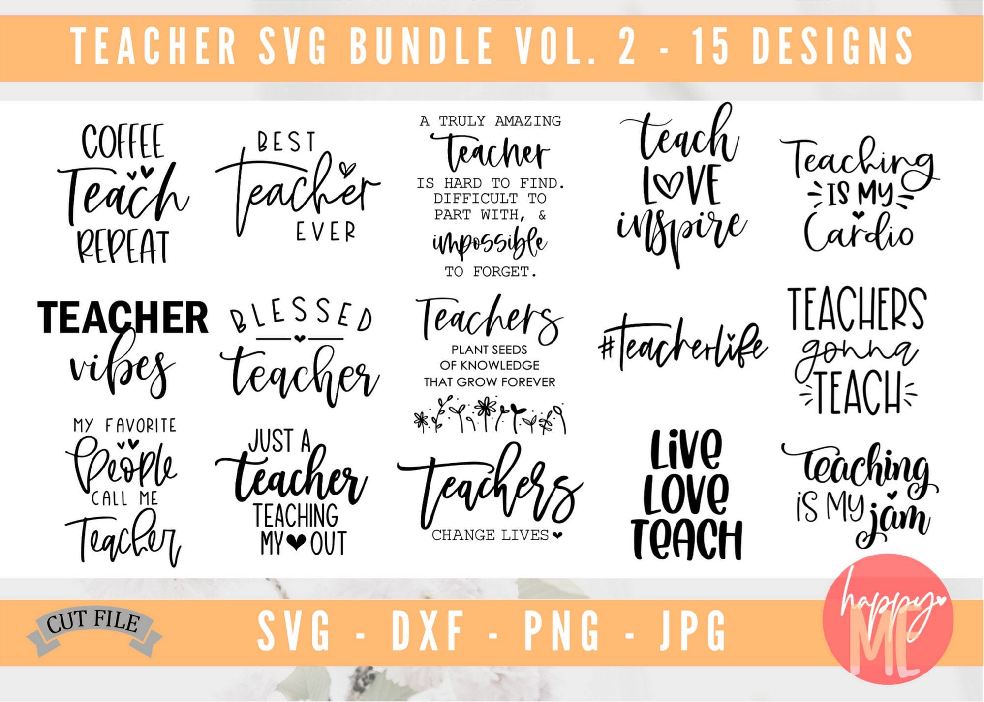 Teacher Bundle SVG, Teacher Quote Bundle SVG, Funny Teacher Bundle svg, Teacher Sayings Bundle svg, dxf and png instant download, Teach SVG