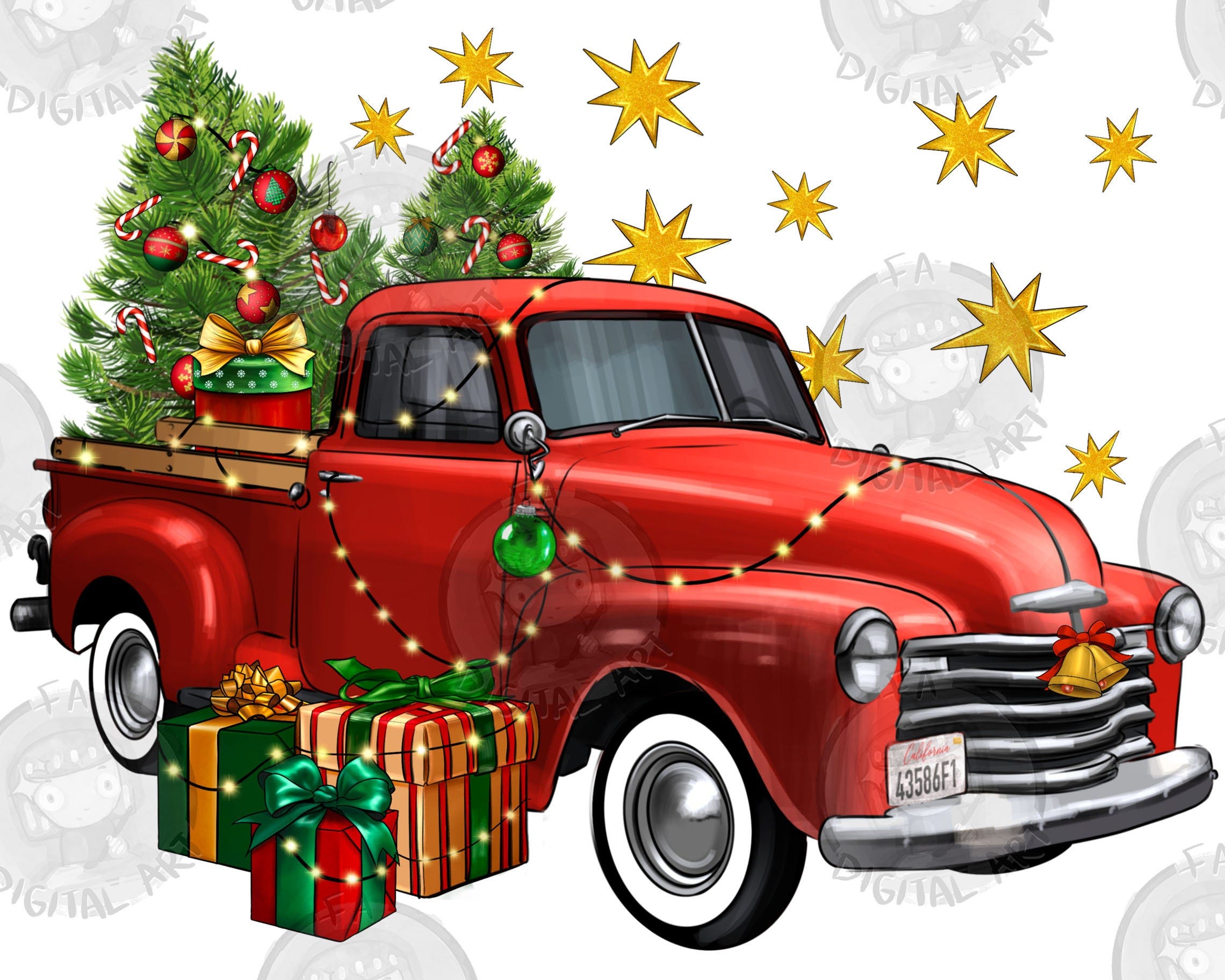 Christmas Truck Png Sublimation Design, Christmas Truck Png, Western Christmas Truck Png, Merry Christmas Png, Truck Png, Digital Download