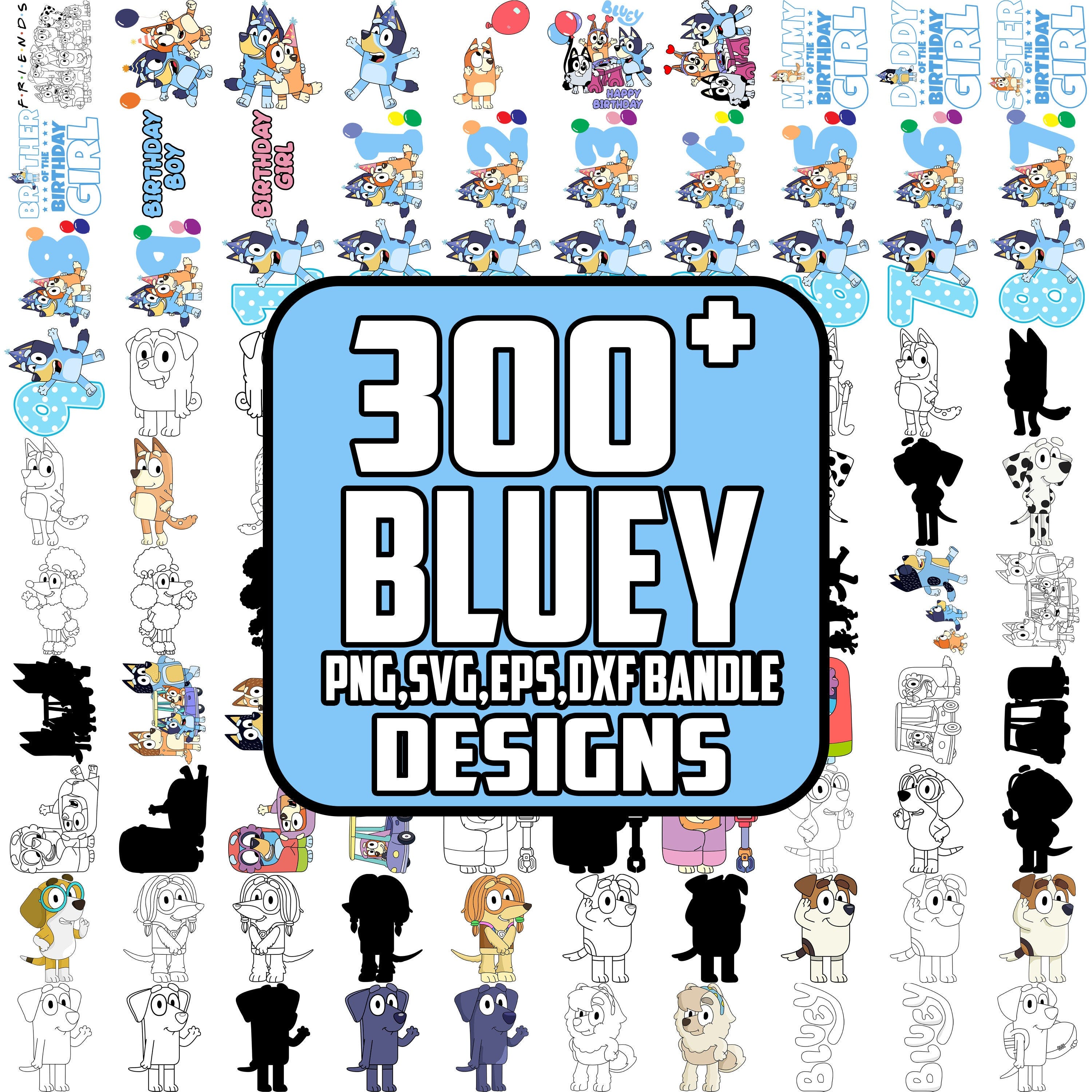 Bluey Bundle ,Bluey svg  ,Bluey file digital,Bluey png