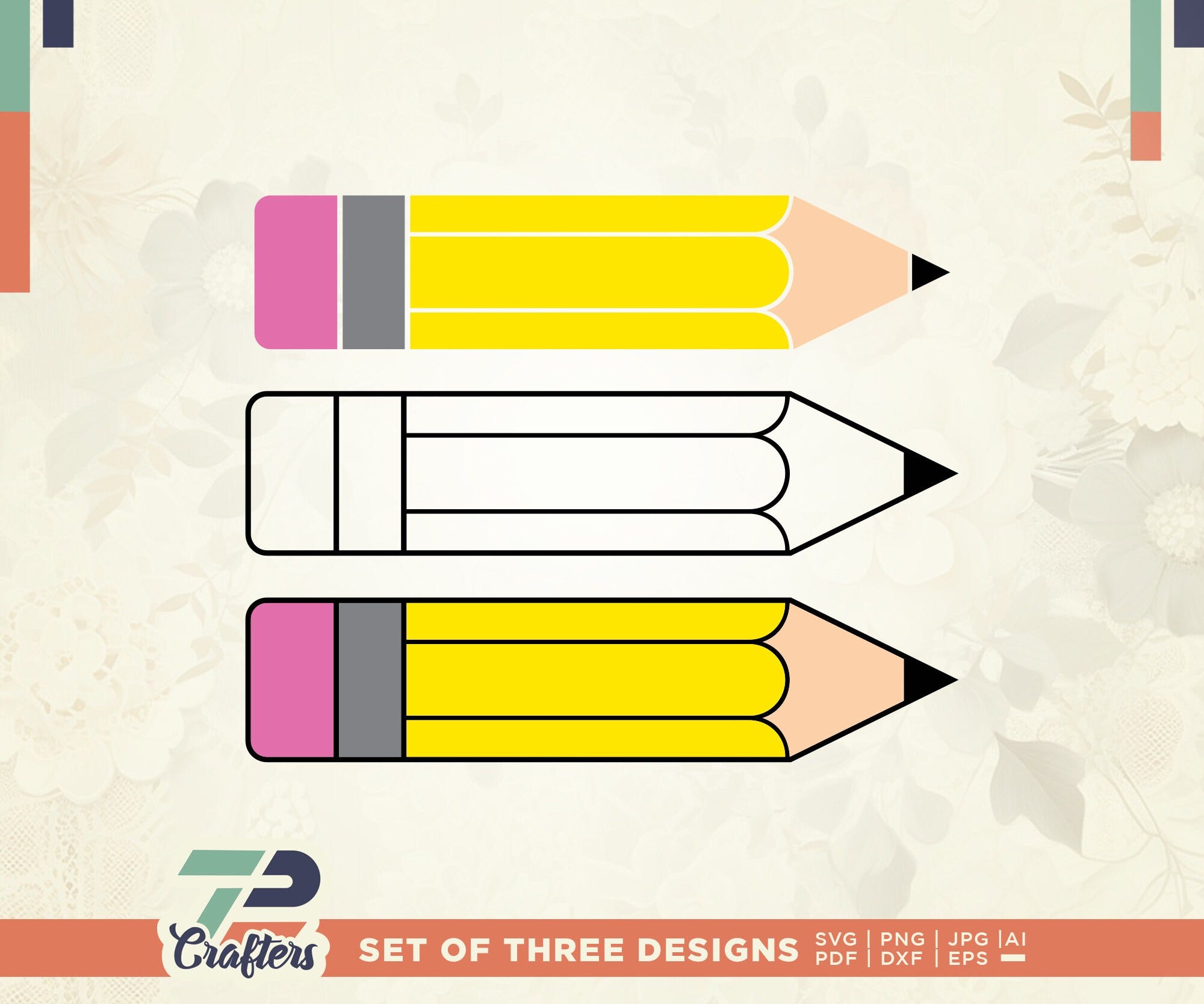 Pencil SVG, Pencil Png, Pencil Clipart, Pencil Outline Svg, Cricut, Sublimation, School Pencil Svg, School Svg, Pencil Svg, Silhouette