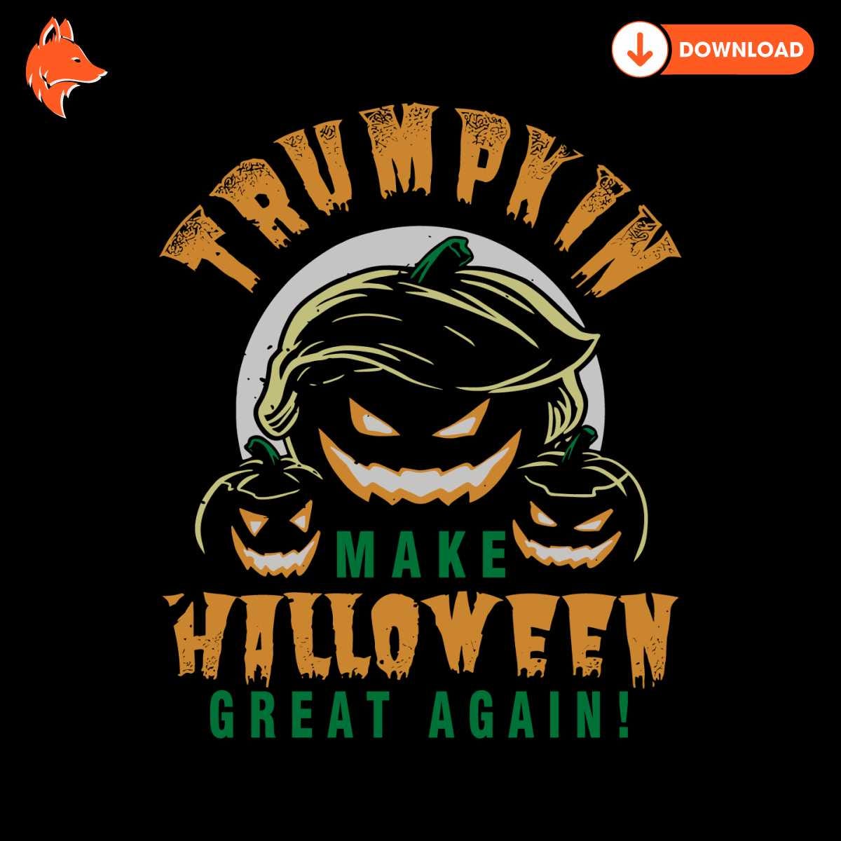 Free Trumpkin Make Halloween Great Again SVG