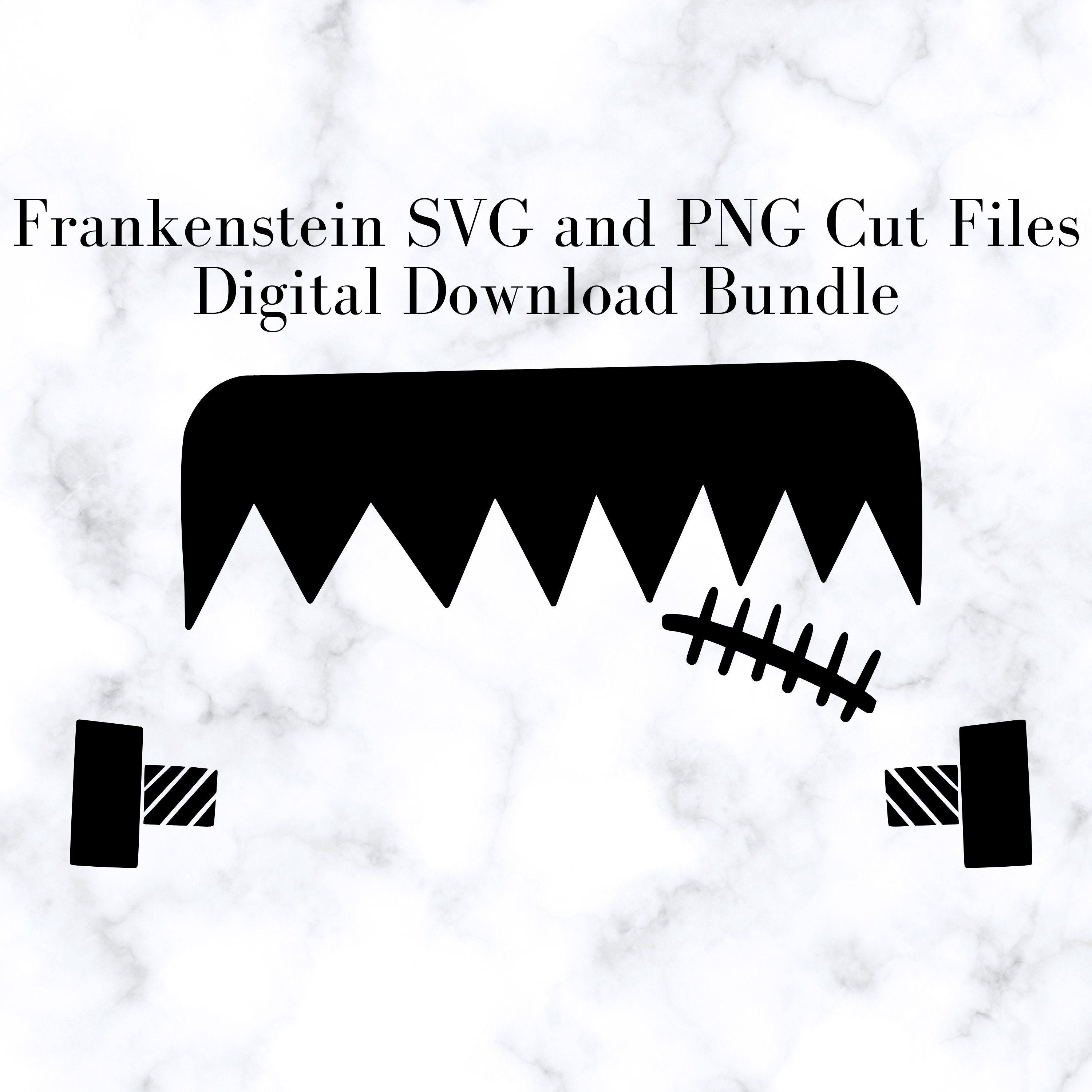 Frankenstein SVG and PNG Cut Files, Digital Download Bundle