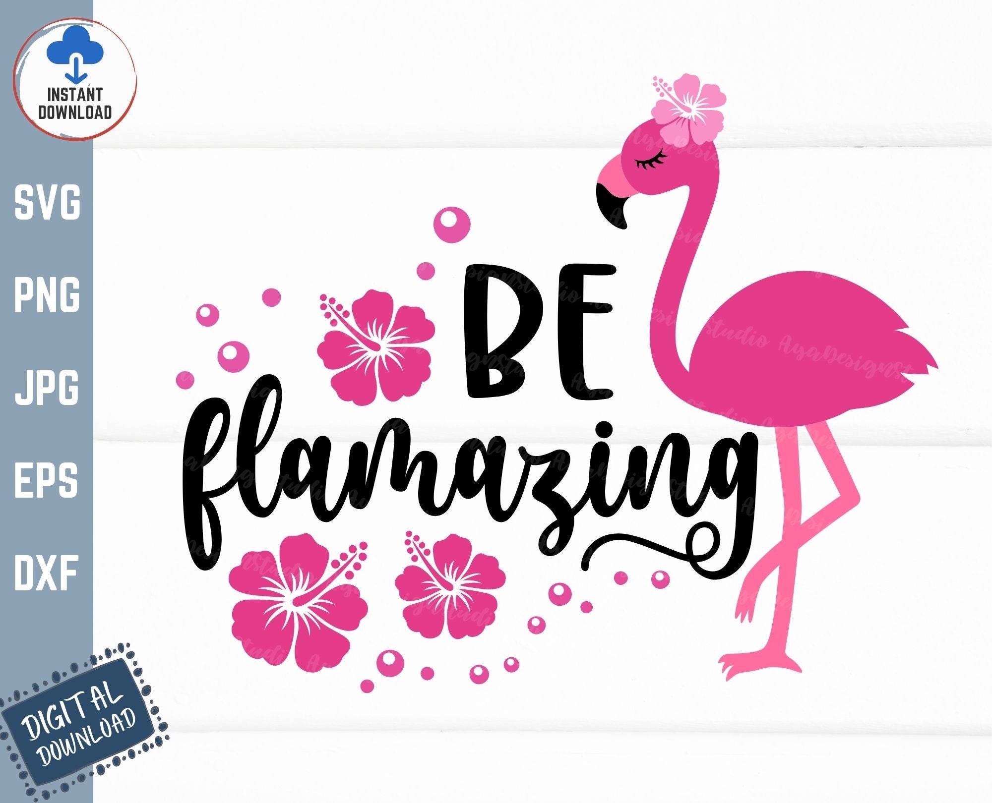 Be Flamazing Svg, Funny Girl Shirt Svg, Flamazing Svg, Be Amazing Flamingo Svg, Floral Flamingo Svg, Flamingo Hibiscus Flower Svg