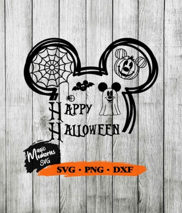 Mickey happy halloween  Digital Download SVG, PNG and DXF cut file, minnie, mickey svg, family trip