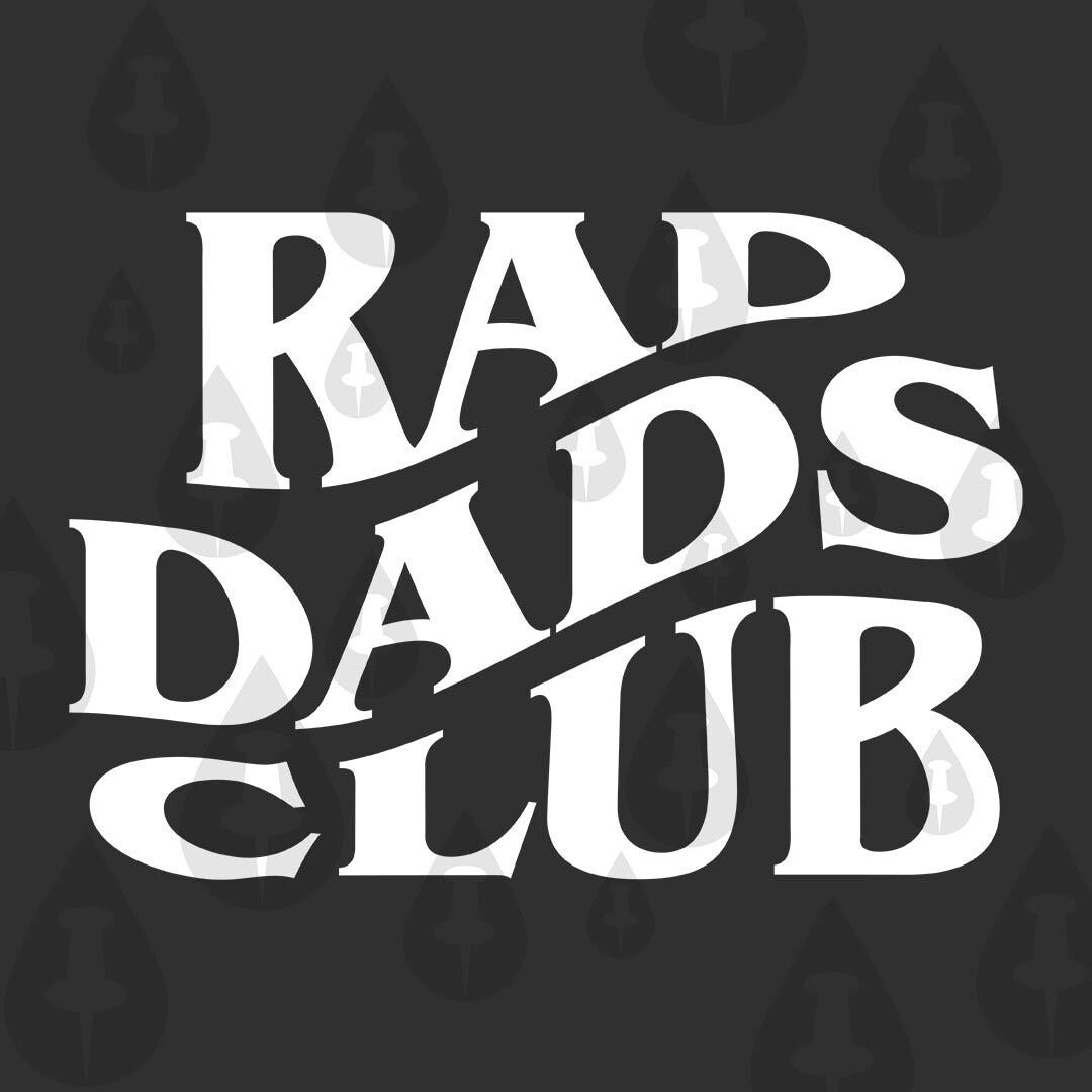 Rad Dads Club SVG - Cricut Vector Halloween Spooky Dads who are known as rad radical cool at playground Funny Illustration Meme - 2 Designs