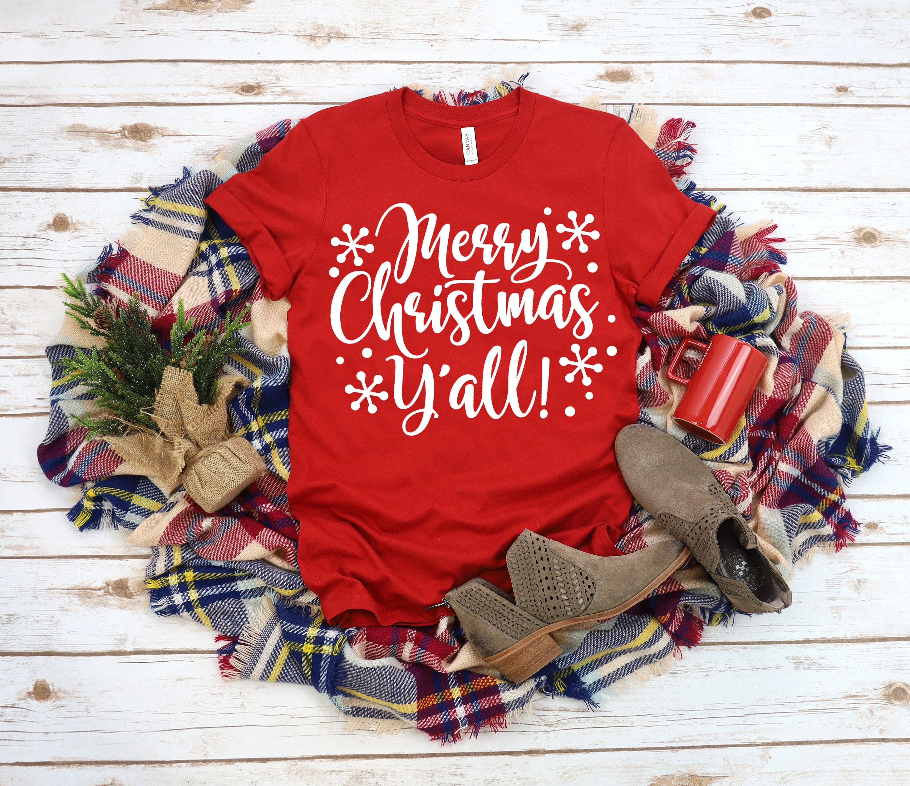 Merry Christmas Yall Shirt, It