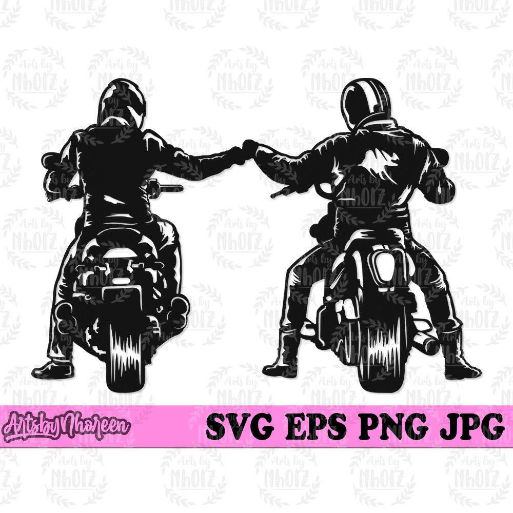 US Biker Fist Bump svg, Rider Dad T-shirt Design png, Bike in Tandem Clipart, Extreme Sports Stencil, Motorbike Shop Owner Jpeg & Monogram