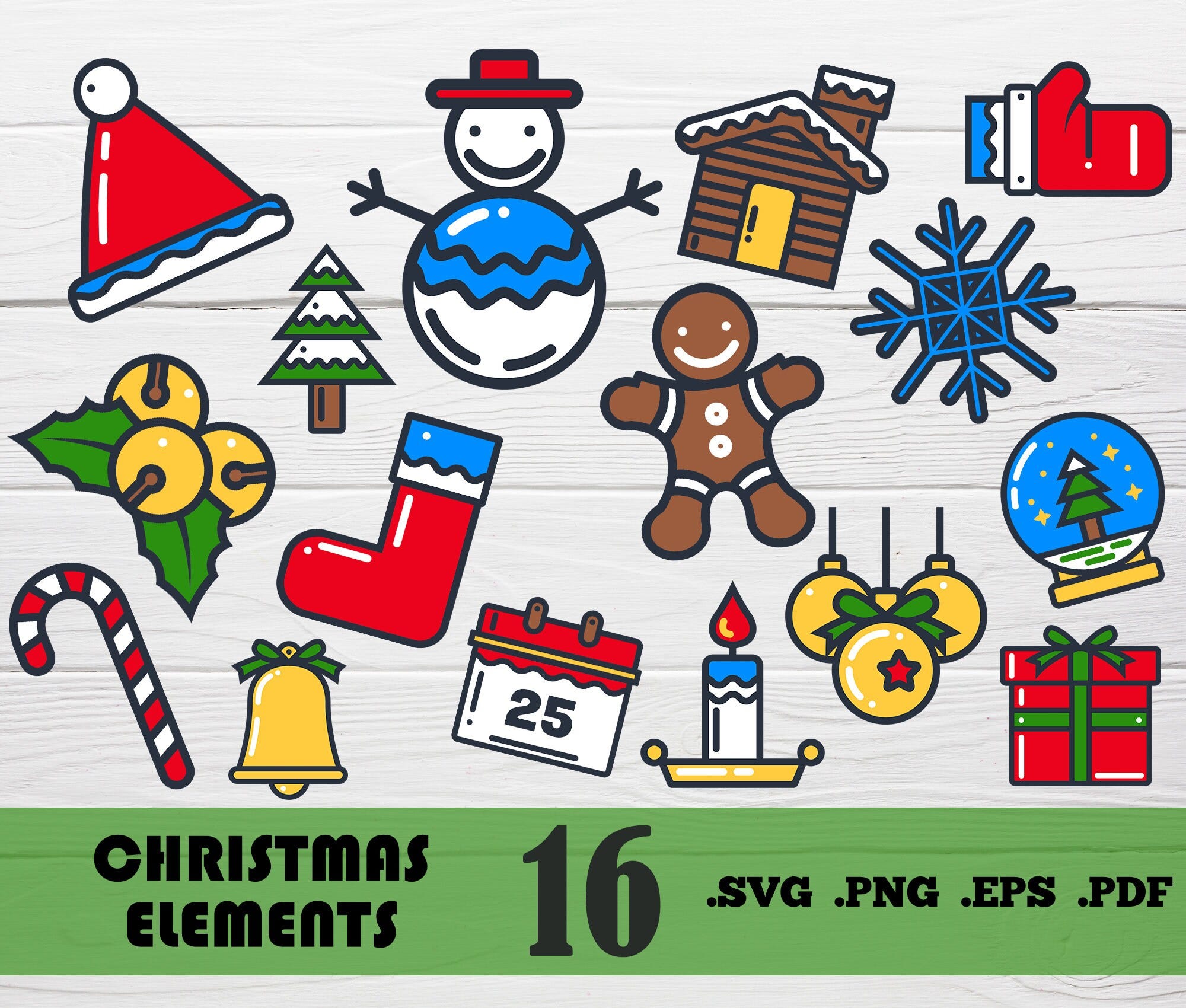 Christmas elements svg,Christmas Decor,Christmas Silhouette,Christmas SVG,Snowman Svg,Santa Claus Svg,Snowman Svg,Holiday Svg,print file,svg