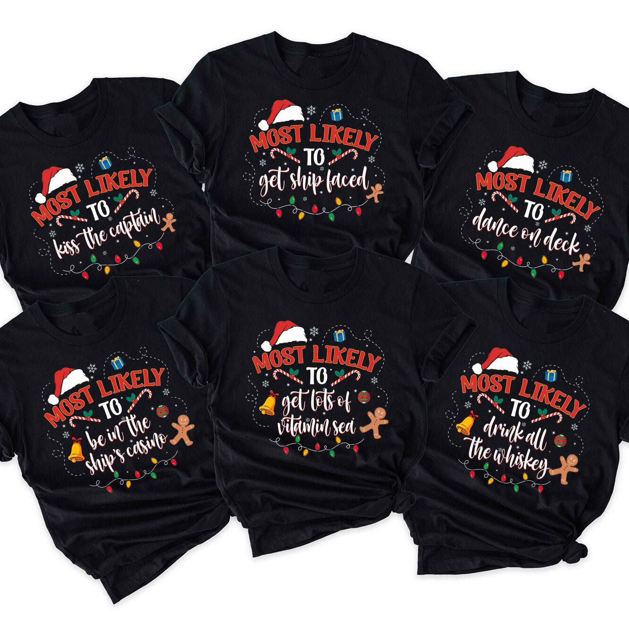 Most Likely To Matching Christmas Cruise Shirt, Christmas Funny Shirt, Family Cruise Shirts, Group Cruise Matching Shirts