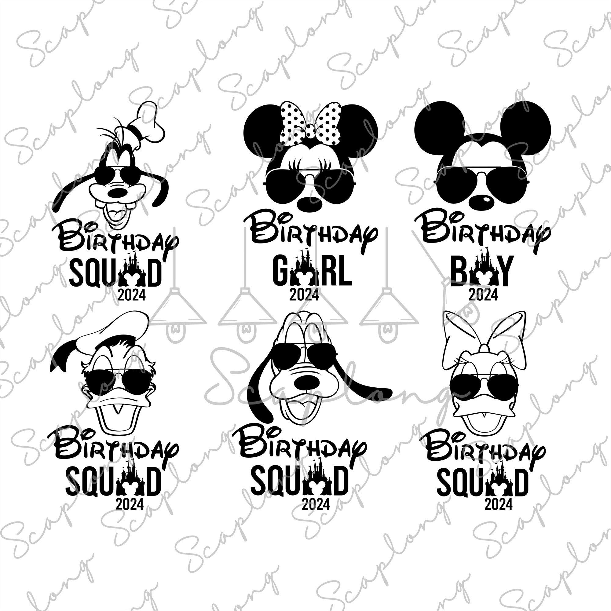 Bundle Birthday Squad 2024 Svg, Family Matching Birthday Svg, Birthday Squad Svg, Birthday Boy Girl Svg, Family Trip Svg,Family Vacation Svg