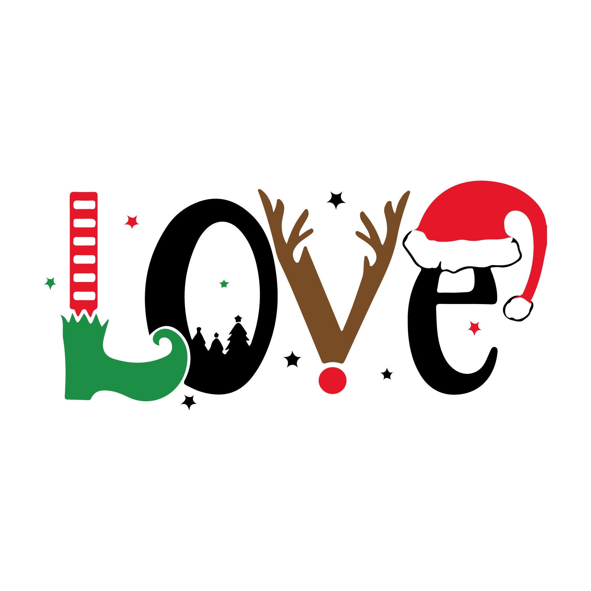 Christmas Love SVG, Christmas Shirt SVG, Christmas PNG, Popular Svg, Merry Christmas Svg Files For Cricut, Sublimation Designs Downloads