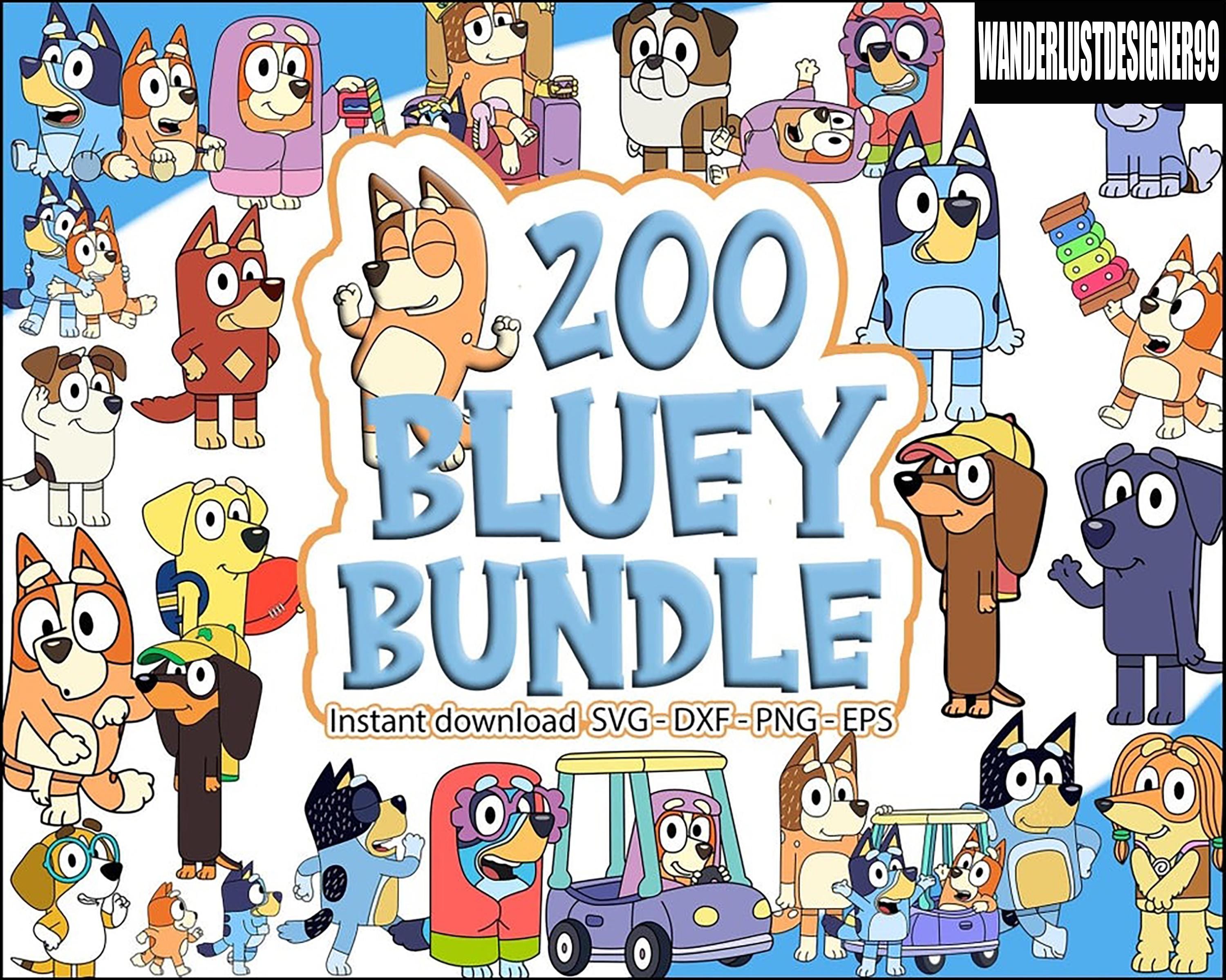 200+ Bluey svg, Bundle  Bluey vector, bluey heeler svg, bluey cutfile, bluey clipart, bluey bundle, bluey silhouette, bluey birthday