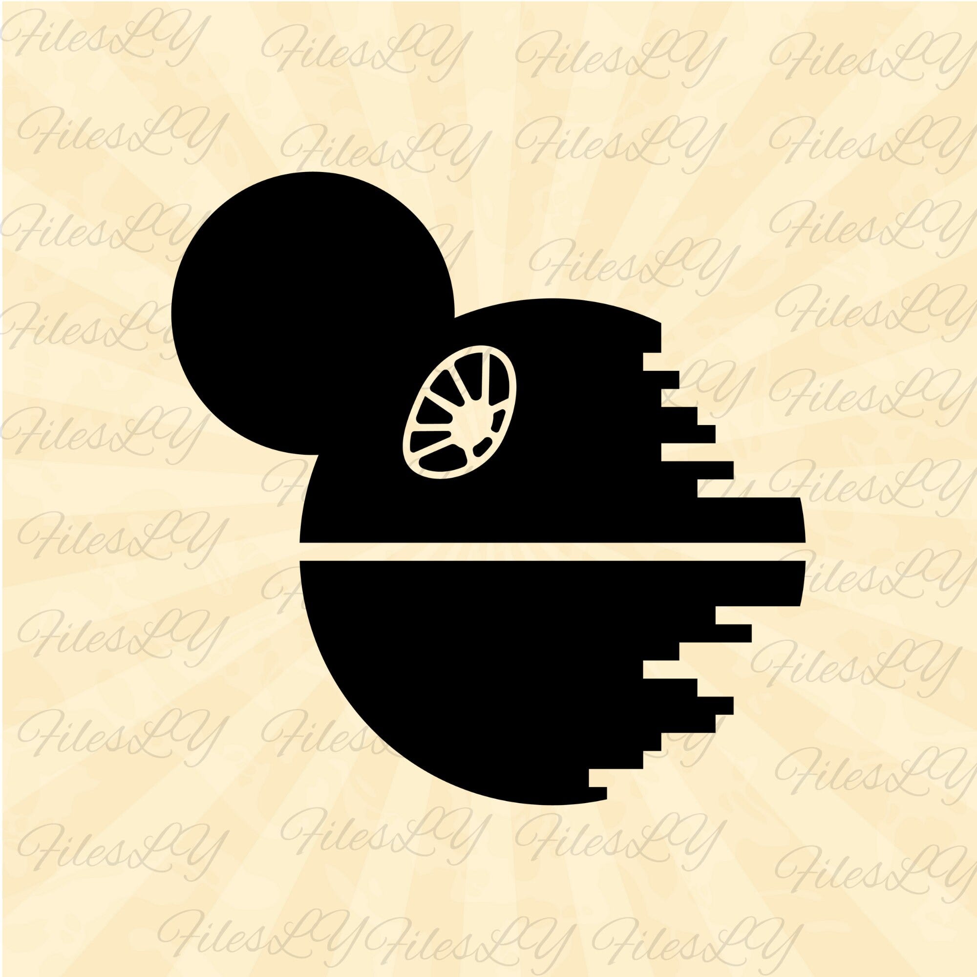 Death Star Mouse Ears Svg, Mickey Svg, Dark Side Svg, Star  wars svg, Vinyl Cut File, Svg, Pdf, Jpg, Png, Ai Printable Design File