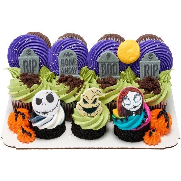 The Nightmare Before Christmas Jack, Sally, and Oogie Boogie Cupcake Rings