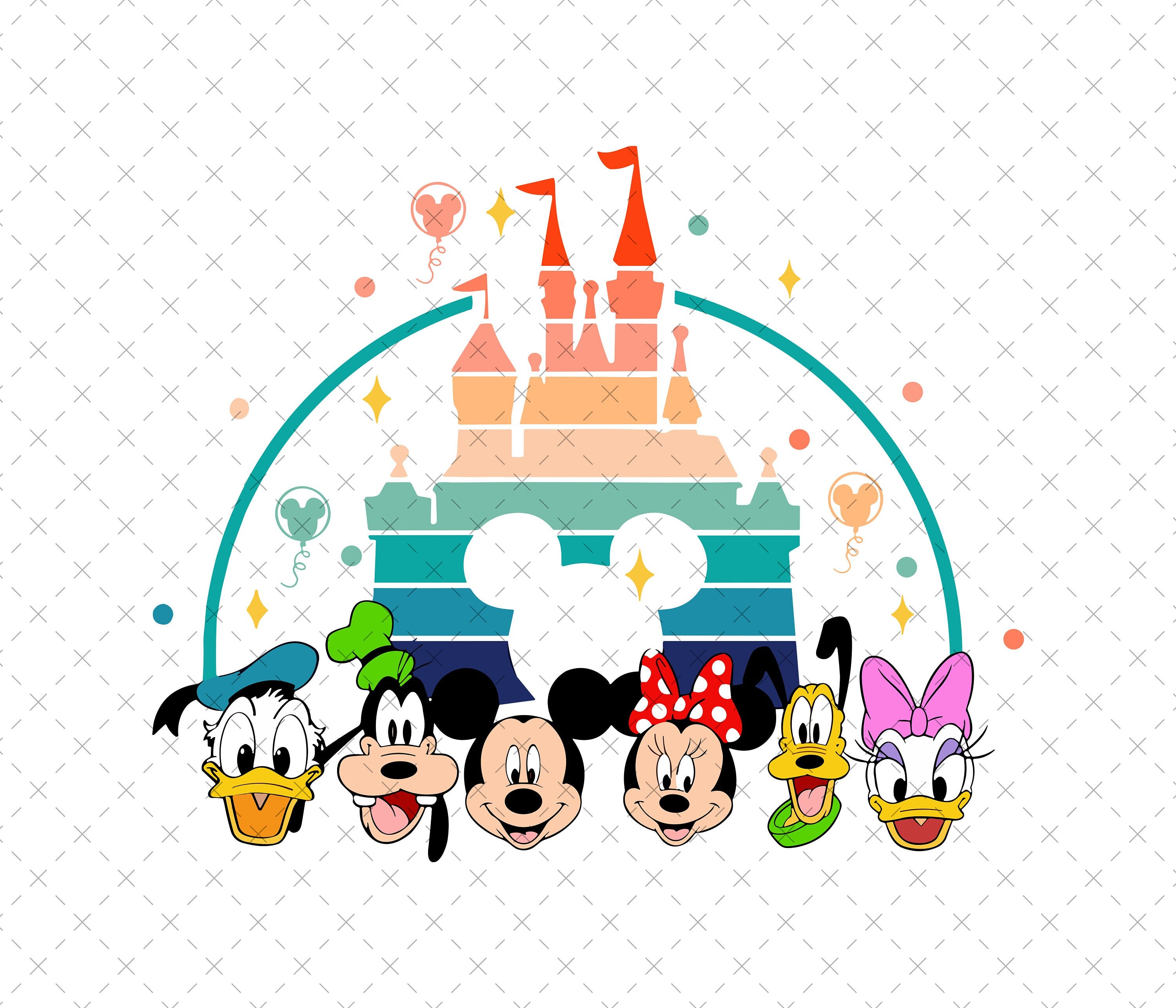 Mouse and Friend Png, Mouse and Friend Svg, Family Vacation 2024 Svg, Castle Svg, Magical Kingdom Svg, Vacay Mode Svg