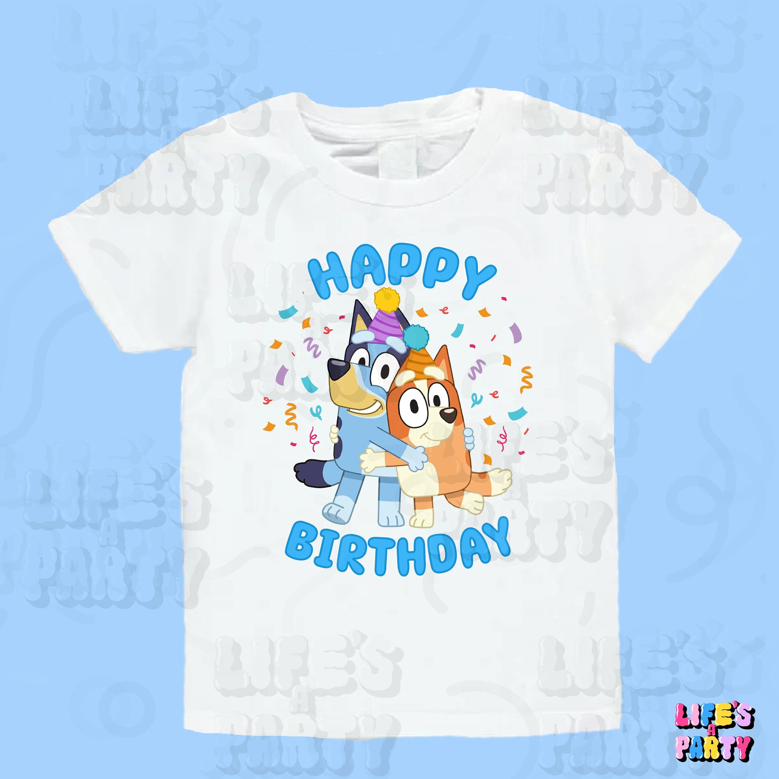 Bluey and Bingo Birthday digital download for celebrations and parties