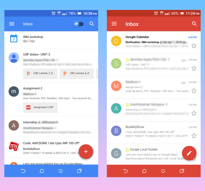 Image result for gmail ui