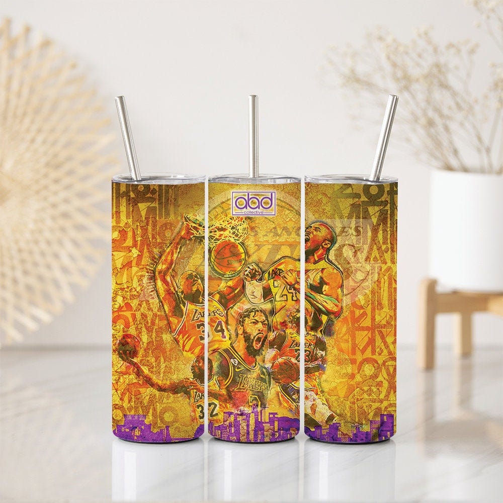 Lakers Legends Collage - Digital Download Tumbler Wrap for 20oz Tumbler