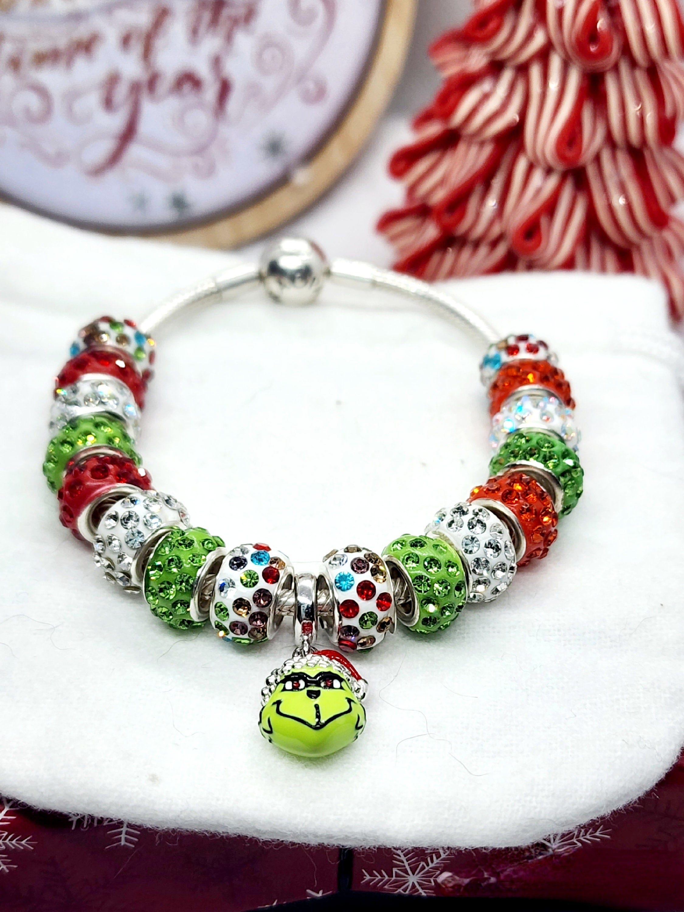 Grinch Inspired Charm/ Bracelet Set / Or Necklace S925