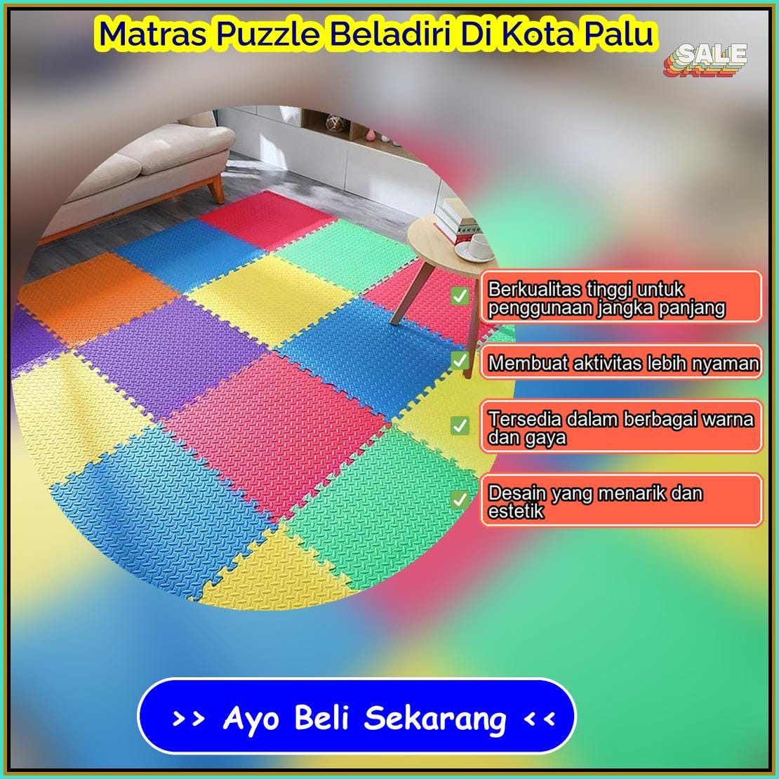 Matras Puzzle Beladiri Di Kota Palu