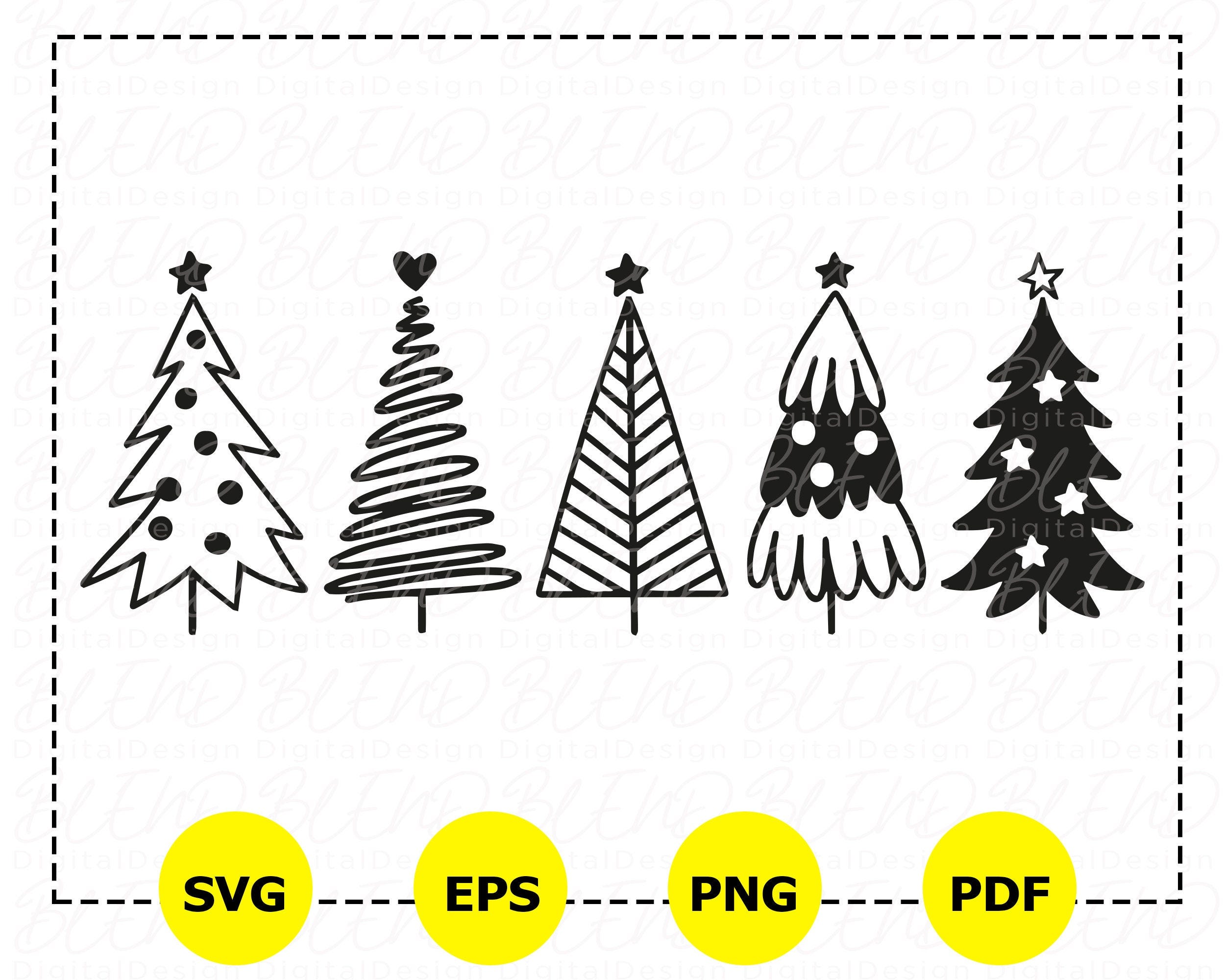 Christmas Tree Svg Bundle, Christmas Svg, Christmas Tree Svg, Pine Tree Svg Bundle, Christmas Clipart, Christmas Tree Png, Christmas Digital