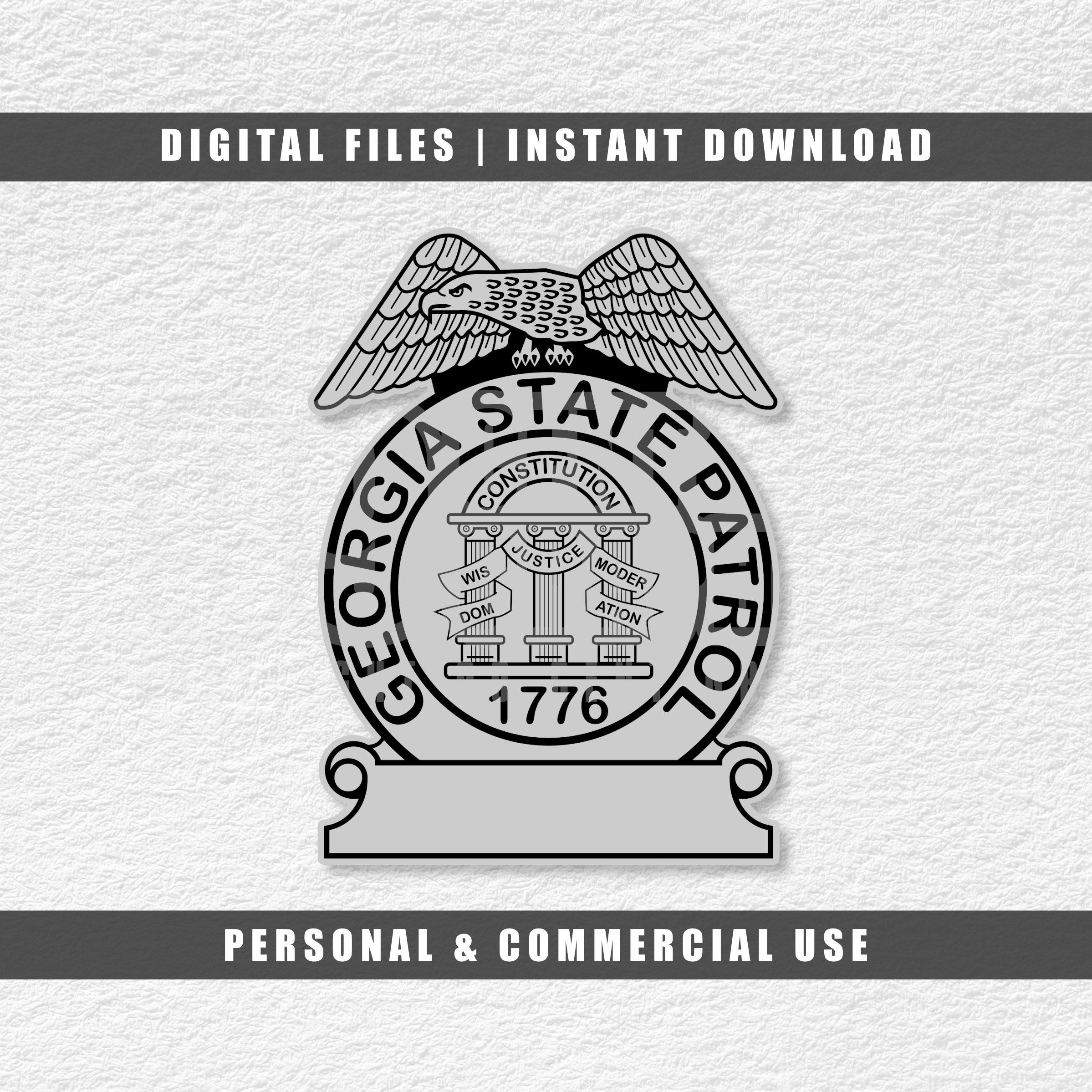 Georgia State Svg, Patrol Svg, Police Svg, Cricut Svg, Cut File Svg, PNG, PDF, JPG, Instant Download, Layered Svg