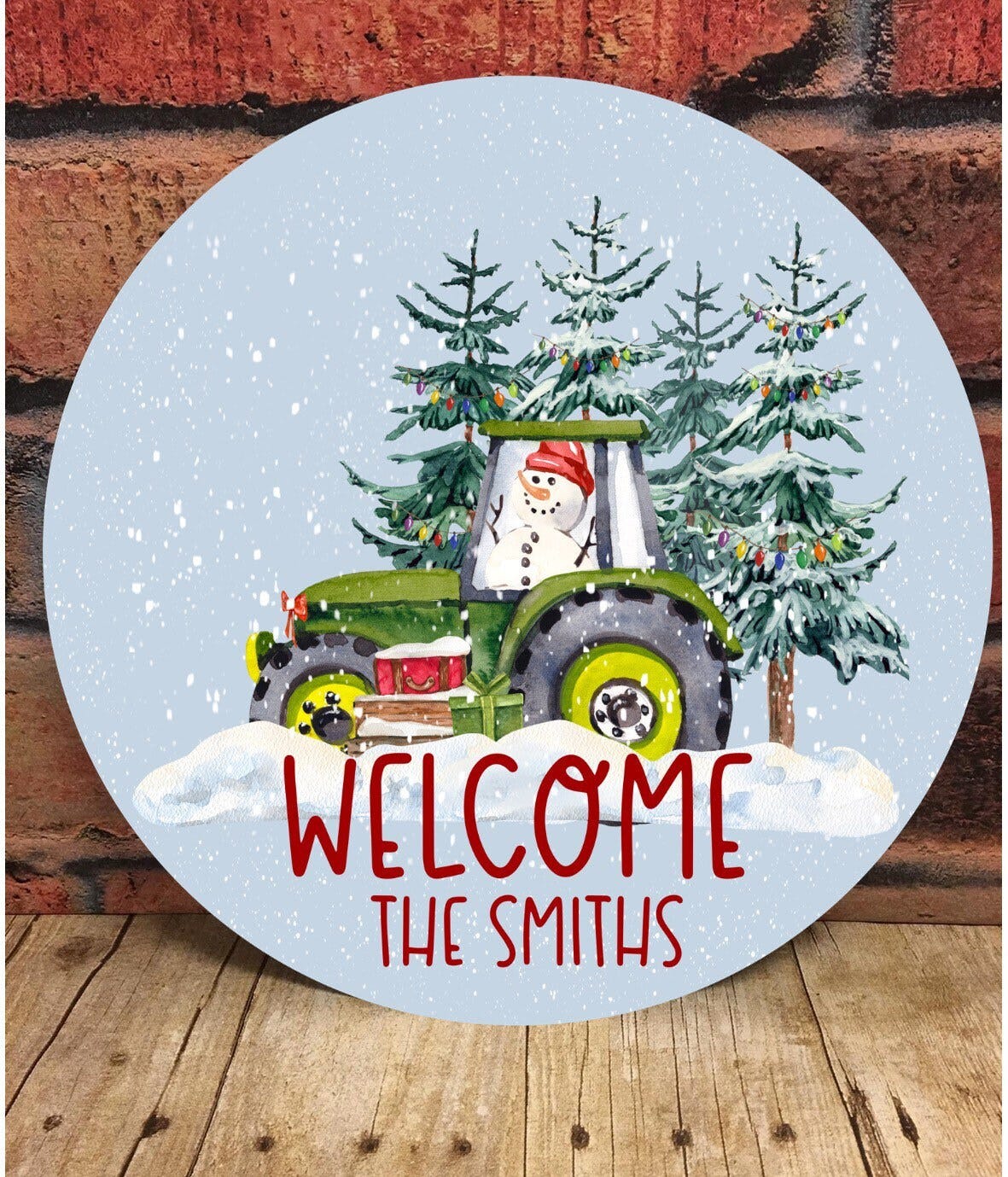 Snowman Tractor Door Hanger png, Christmas Sublimation, Winter Sublimation, Digital Download, Christmas png, Snowman png, Sublimation Design