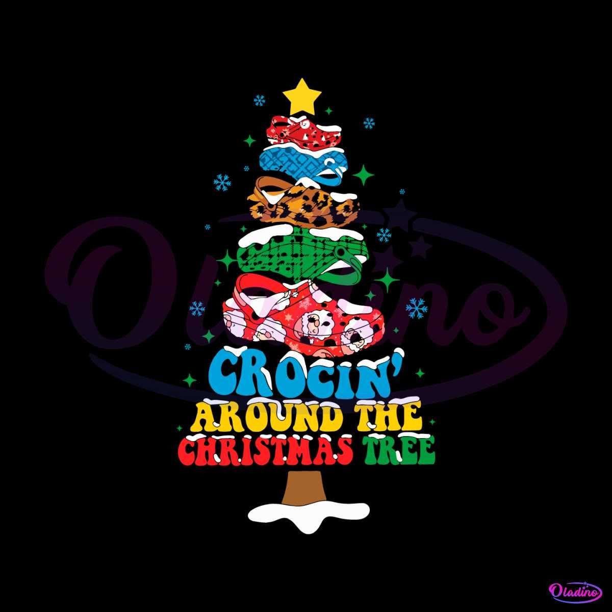 Crockin Around The Christmas Tree SVG