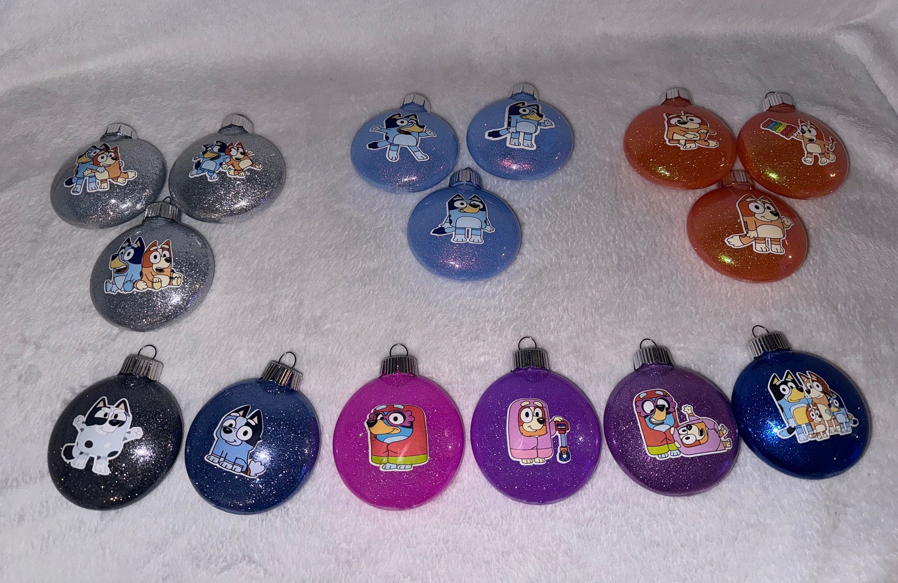 Blue Dog Christmas Ornaments, Bluey Inspired Christmas Ornaments, Blue Heeler Family, Kid Christmas Ornaments, Granny Ornaments, Heelers