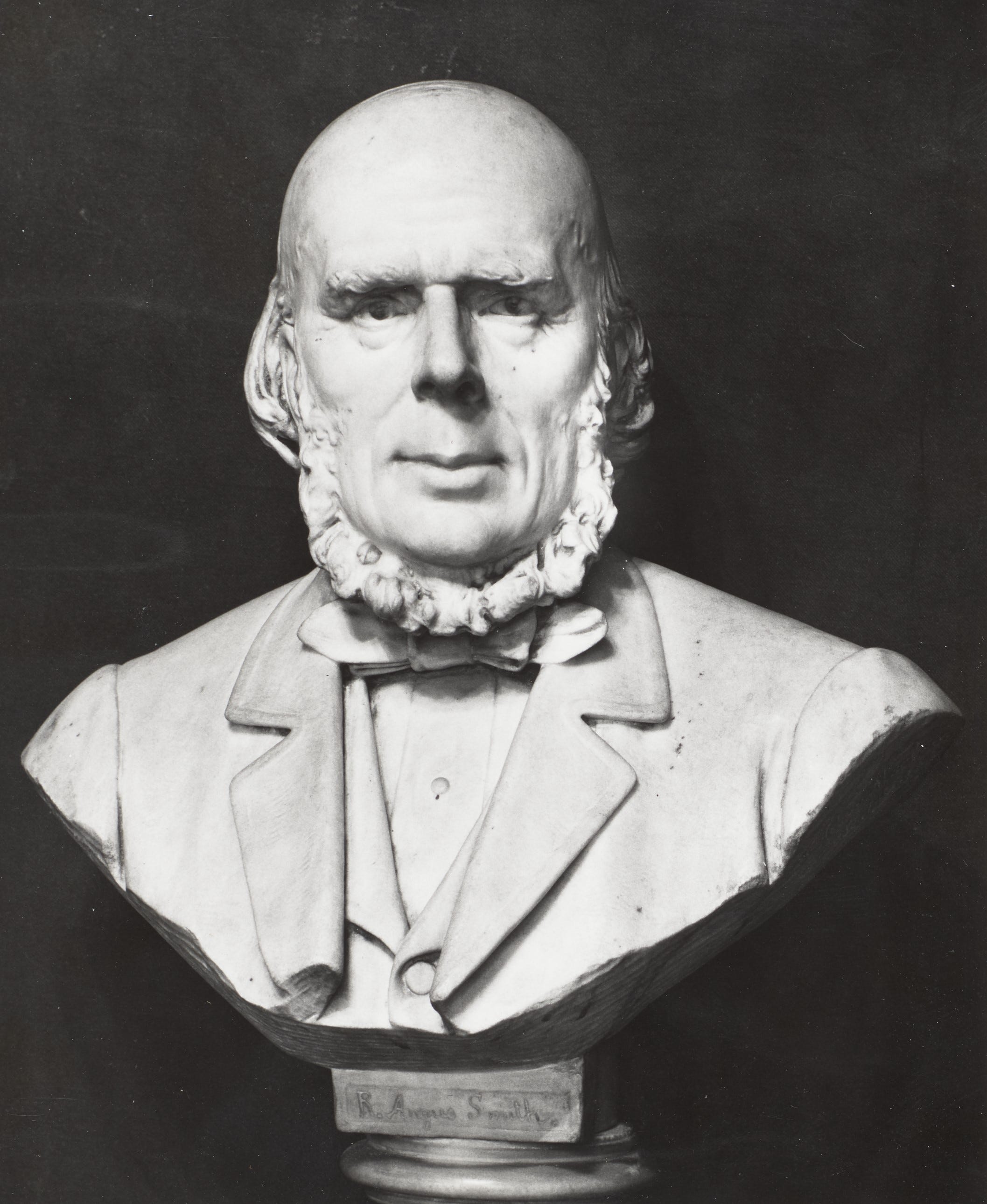 Marble bust of Robert Angus Smith, University of Manchester
