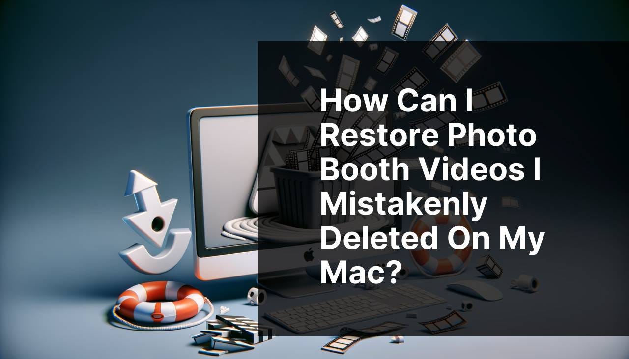 How can I restore Photo Booth videos I mistakenly deleted on my Mac?