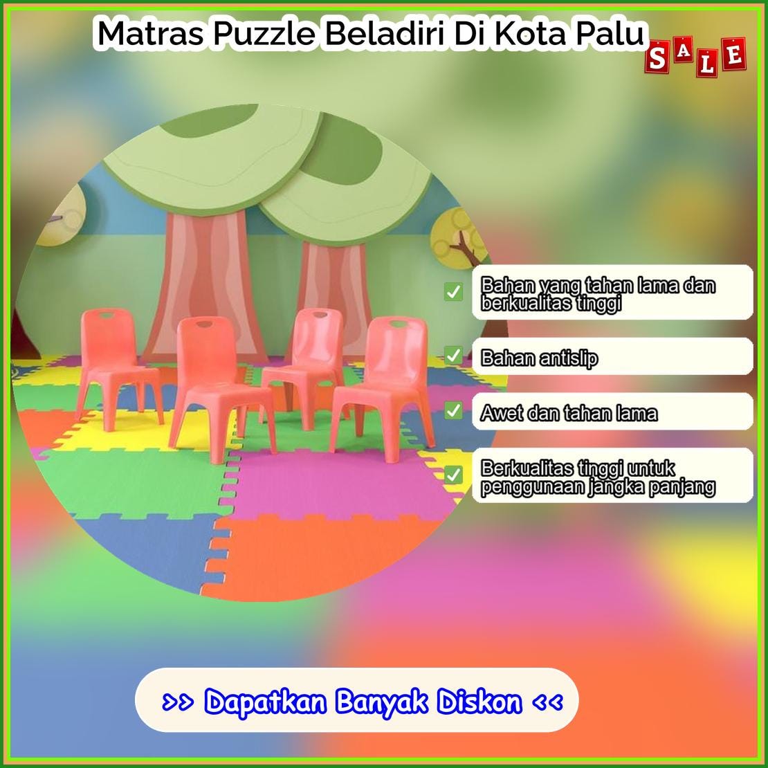 Matras Puzzle Beladiri Di Kota Palu