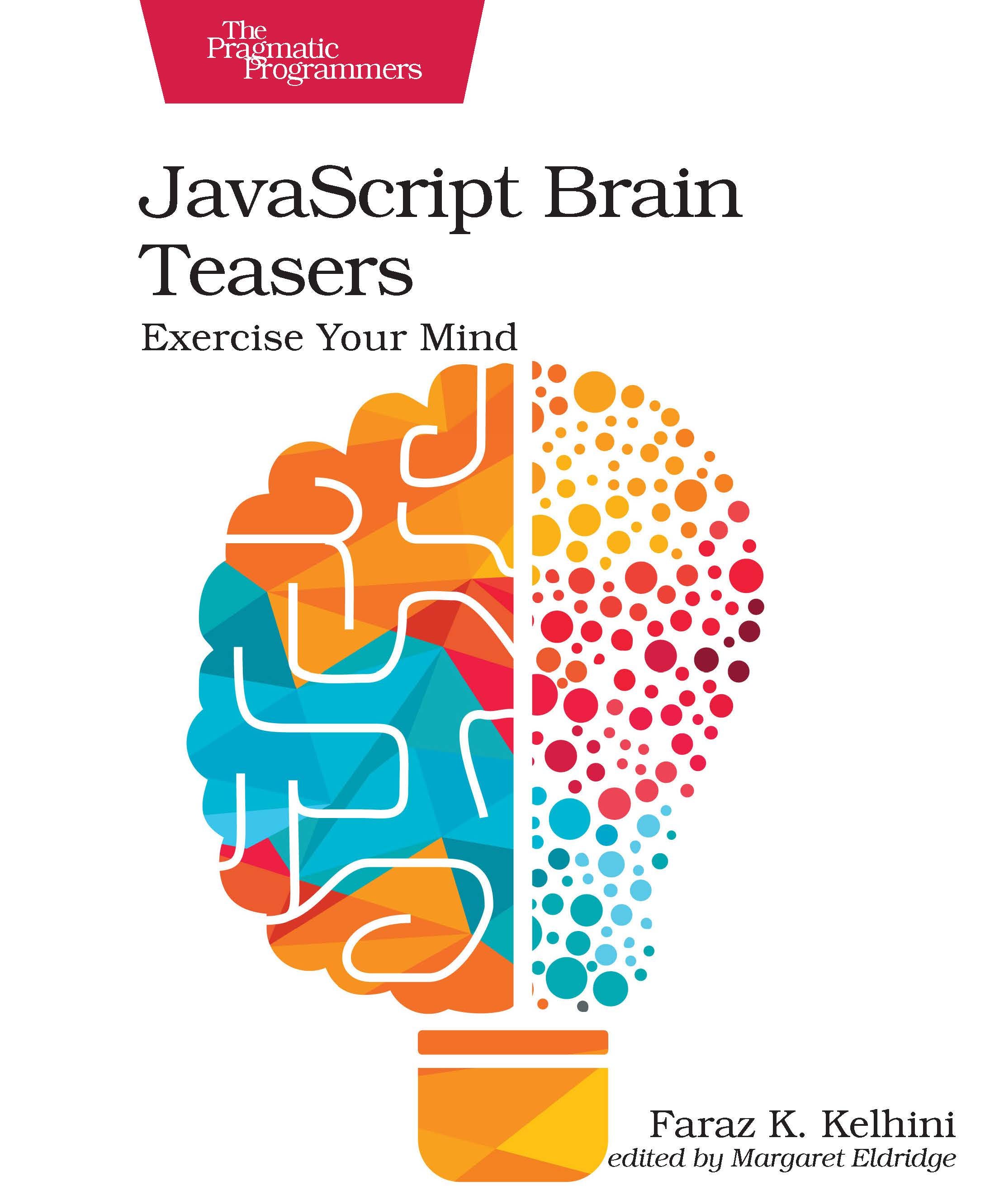 Book cover featuring a colorful illustration of a half-brain, half puzzle